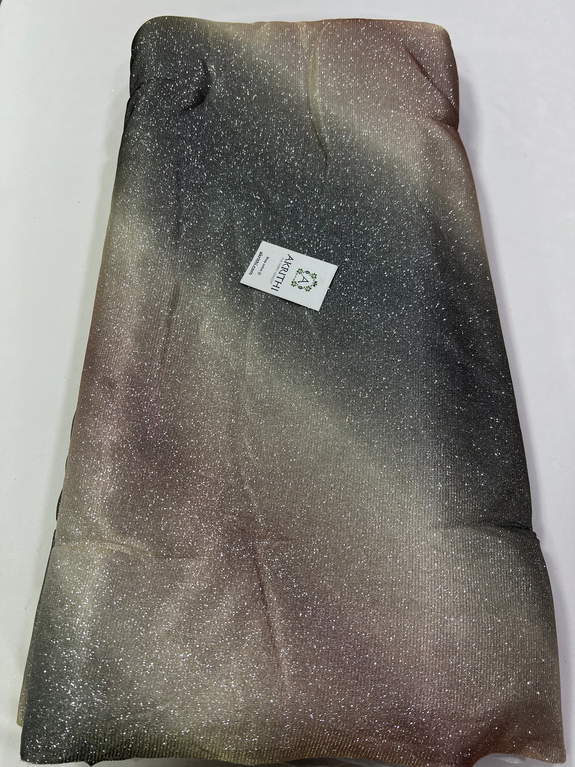 Cross Shaded imported Lycra fabric with glitter