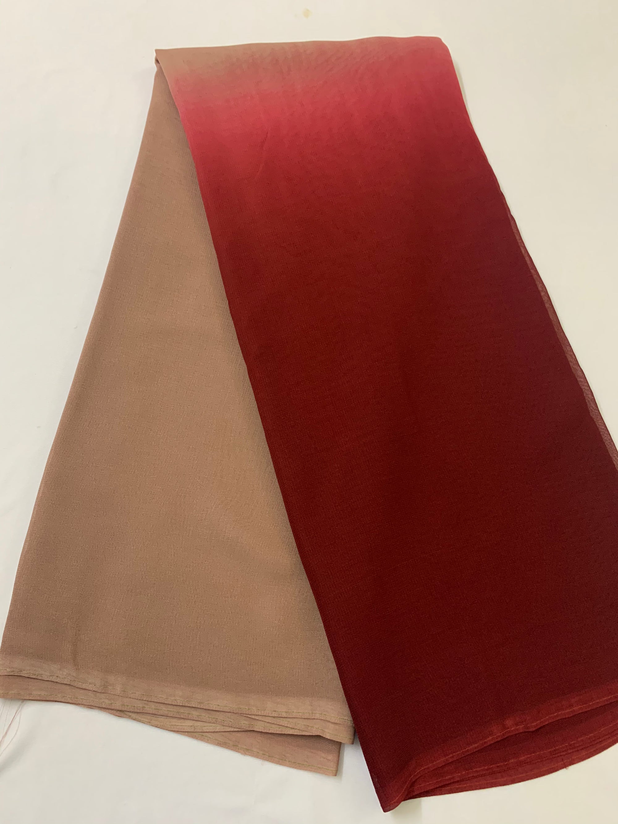 Shaded georgette fabric