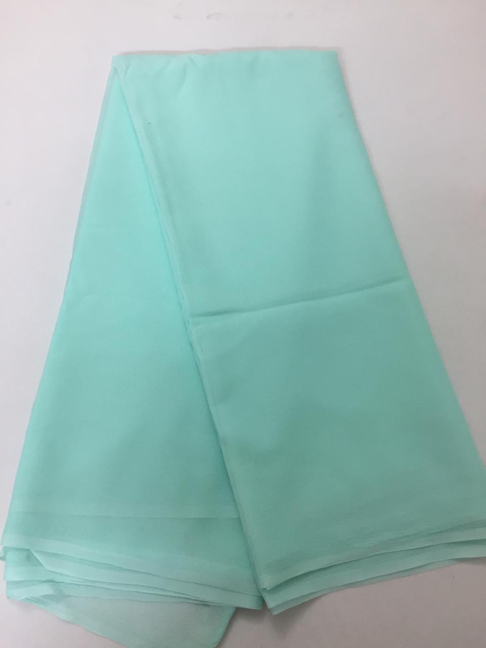 PLATINUM PURE SILK CHIFFON SAREE