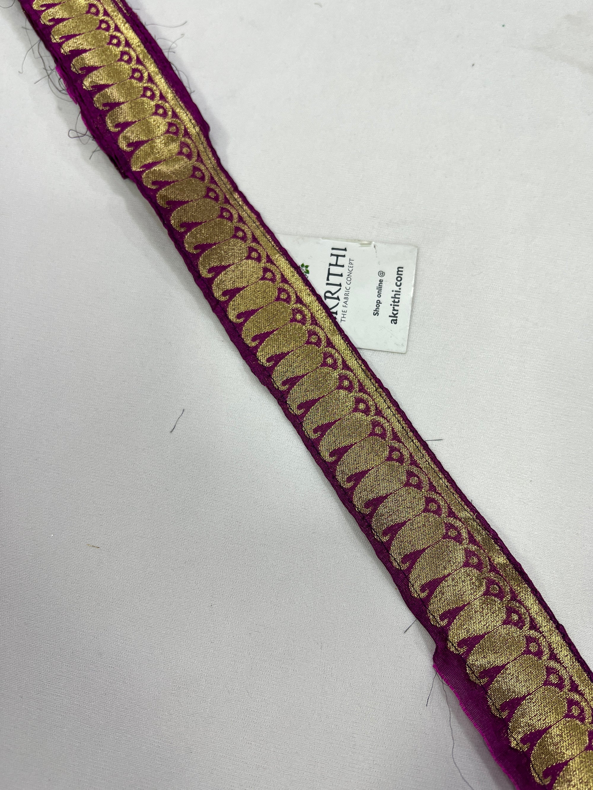 Handloom Banarasi lace 5 metres roll