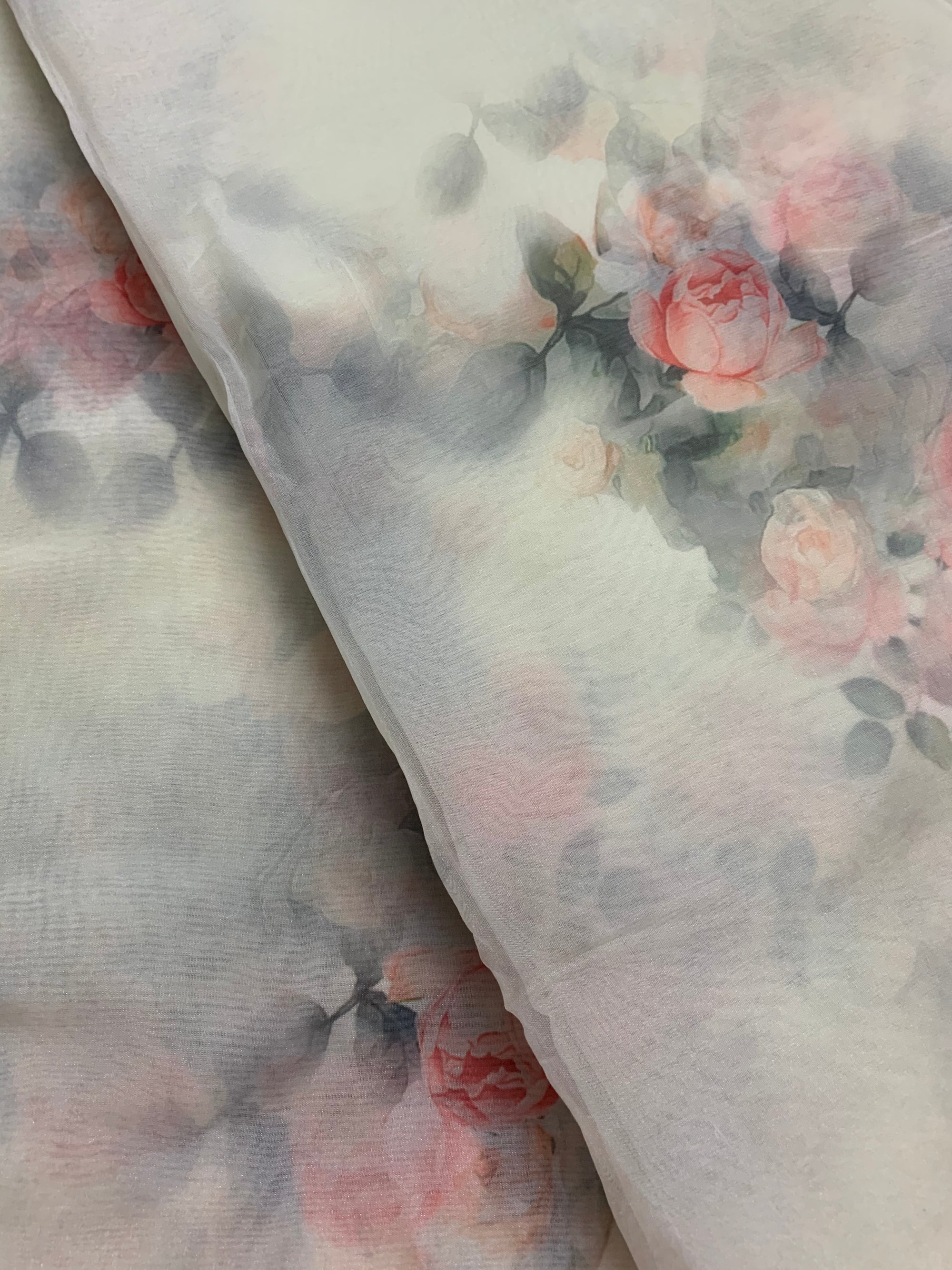 Digital Printed organza fabric