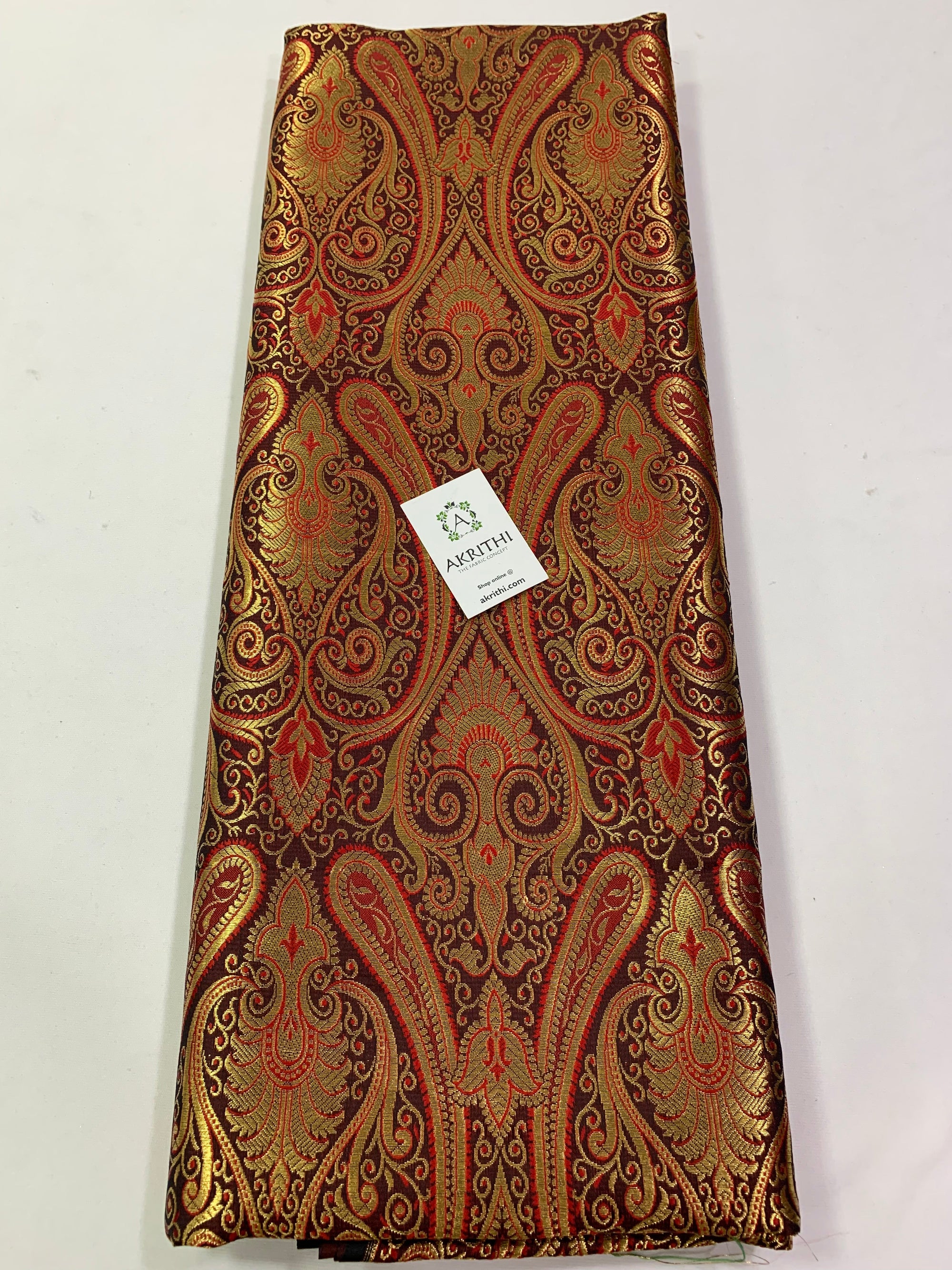 Banarasi brocade fabric 80 cms cut