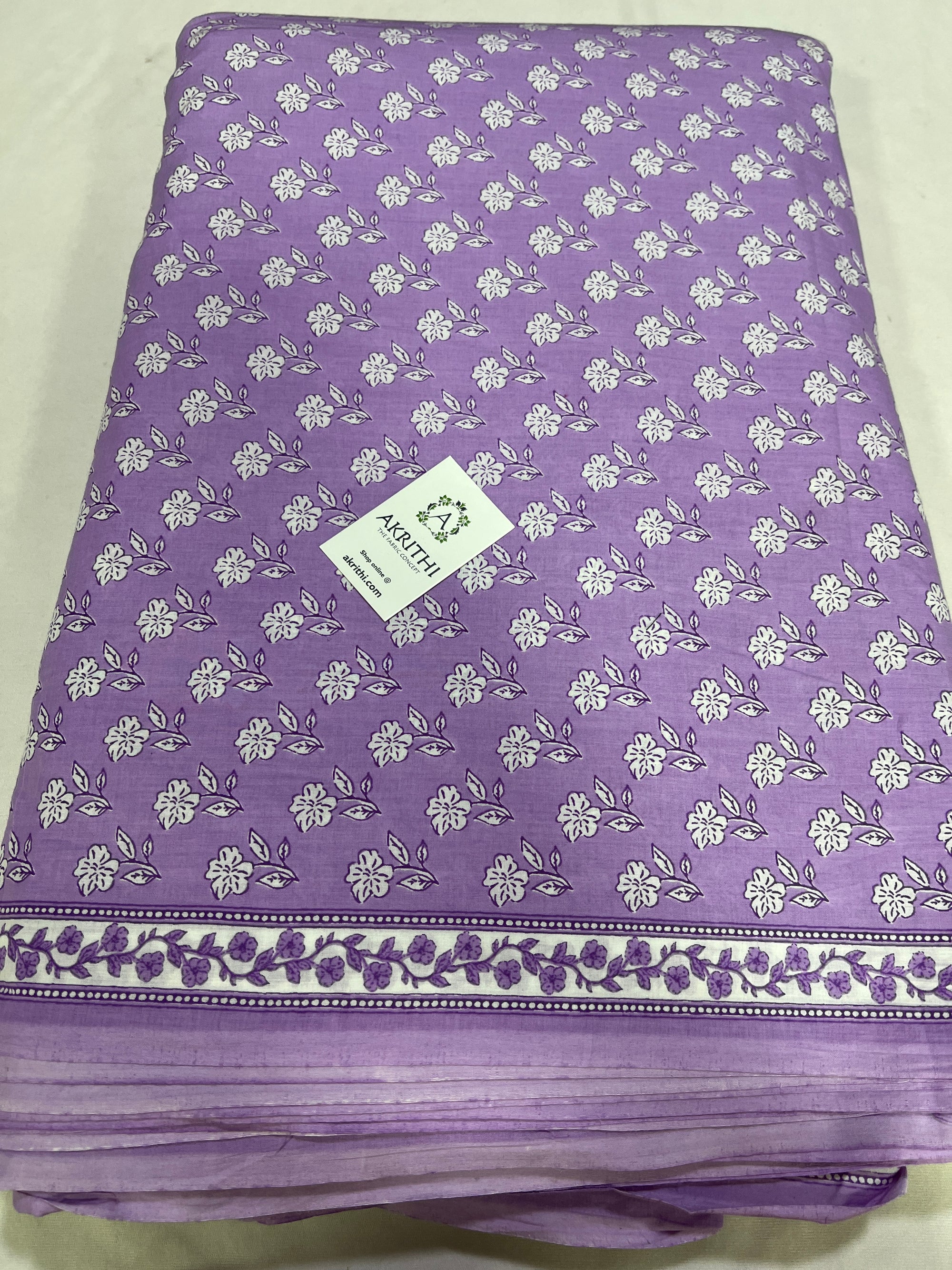 Printed pure cotton fabric