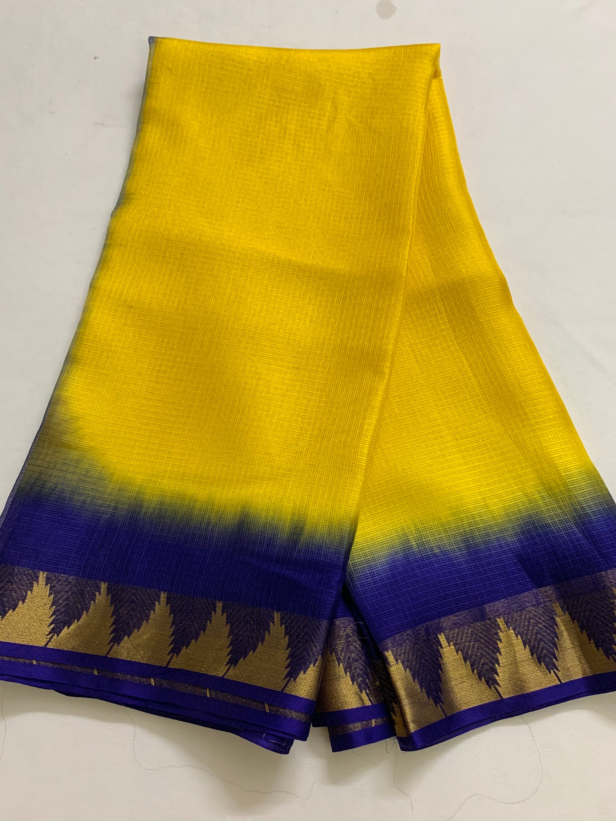 Pure kota silk saree with temple border