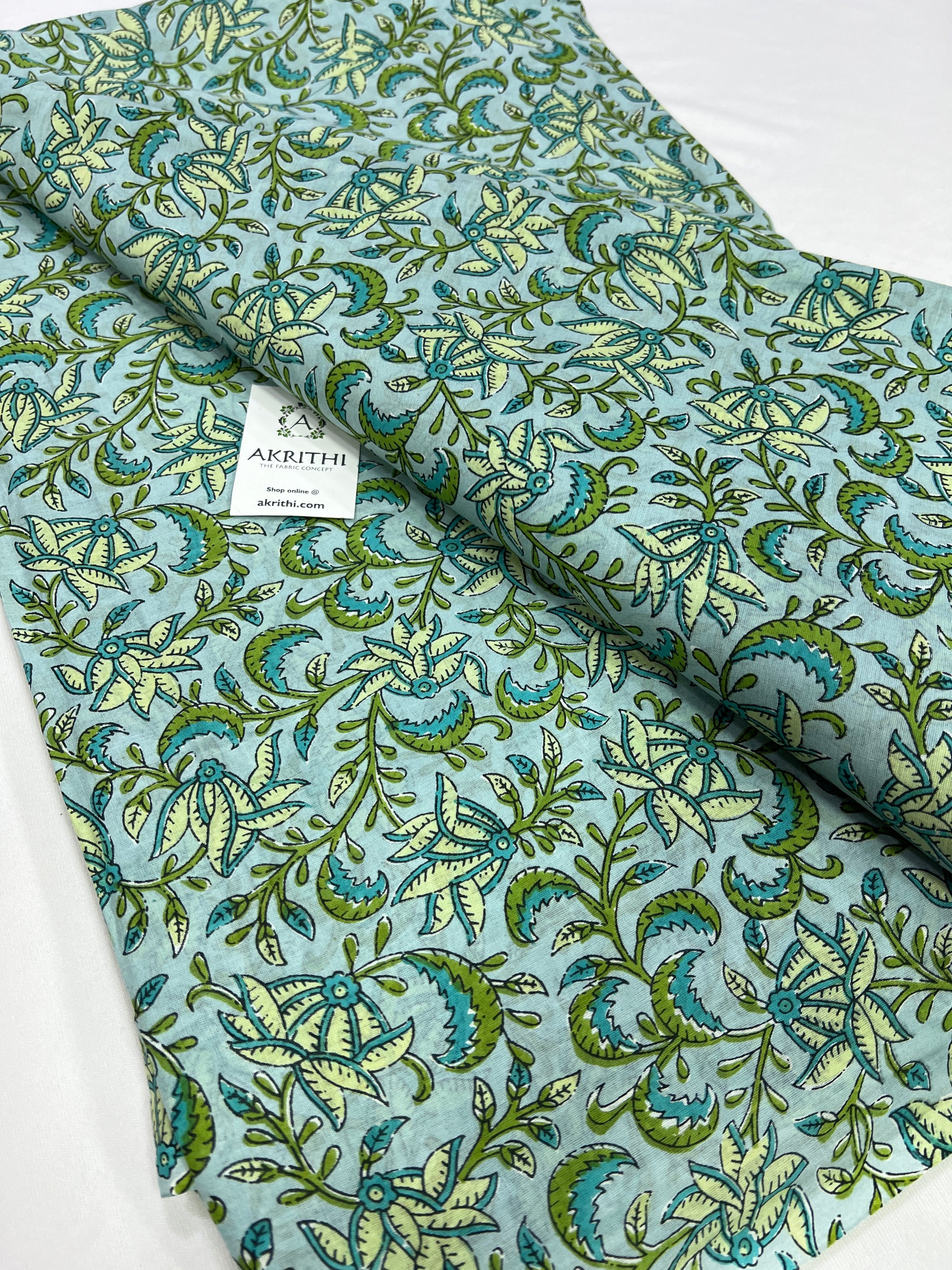 Printed pure cotton fabric