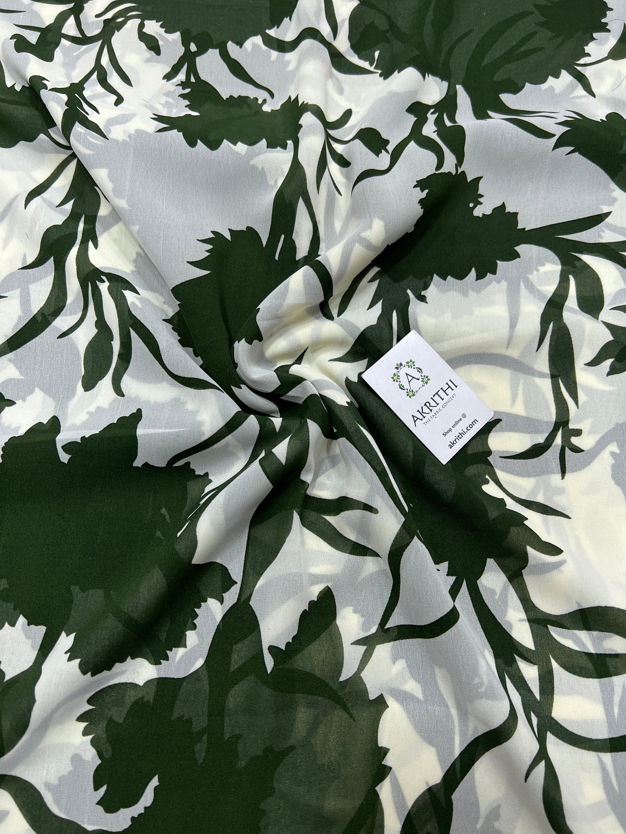 Floral printed georgette fabric