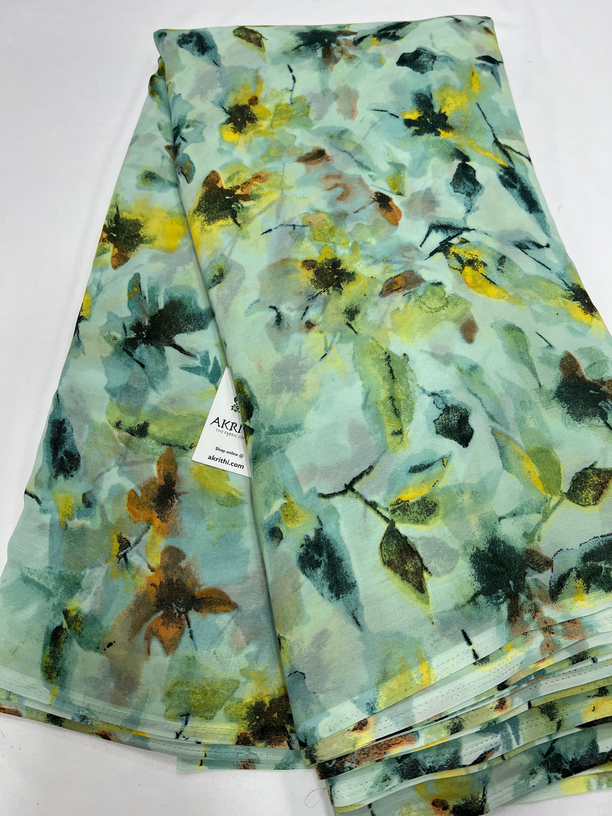 Floral printed georgette fabric