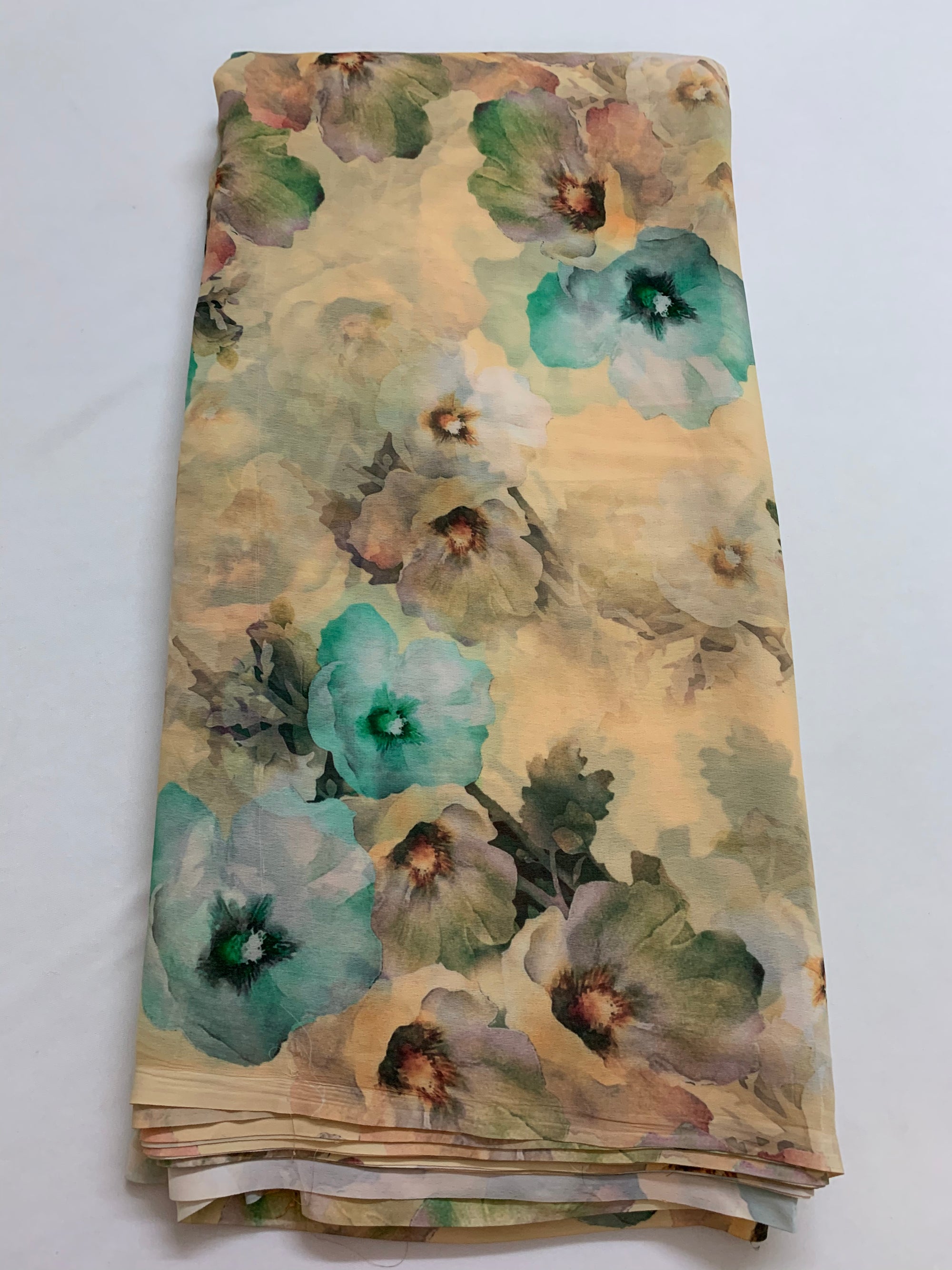 Digital floral Printed georgette fabric