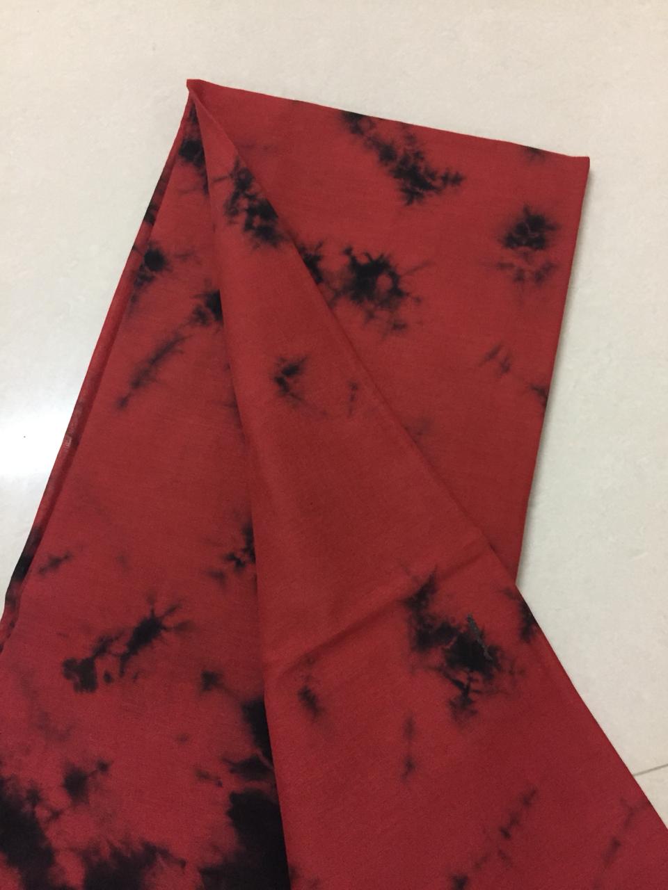 Tie and dye cotton fabric