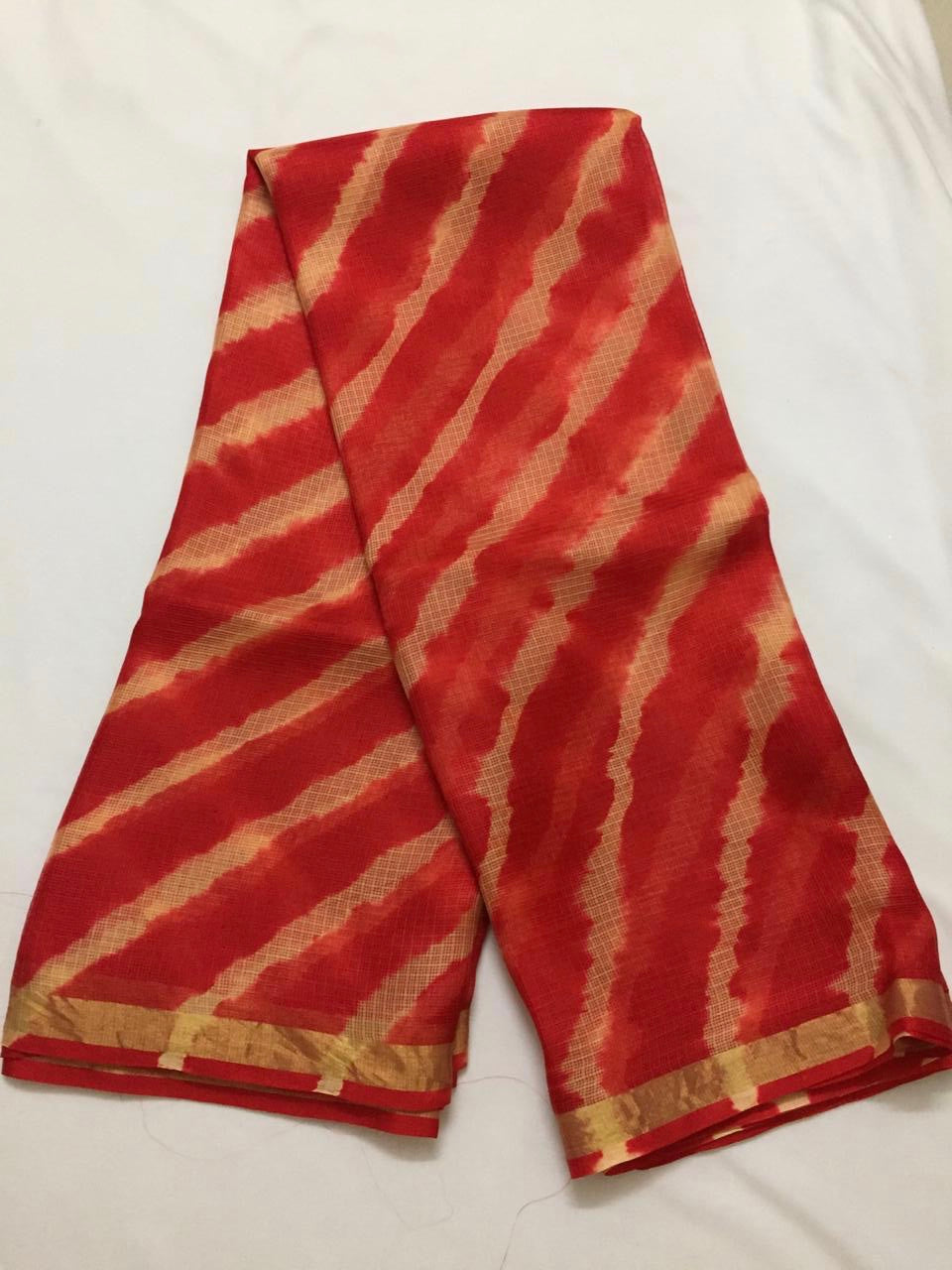 Pure kota silk leheriya saree