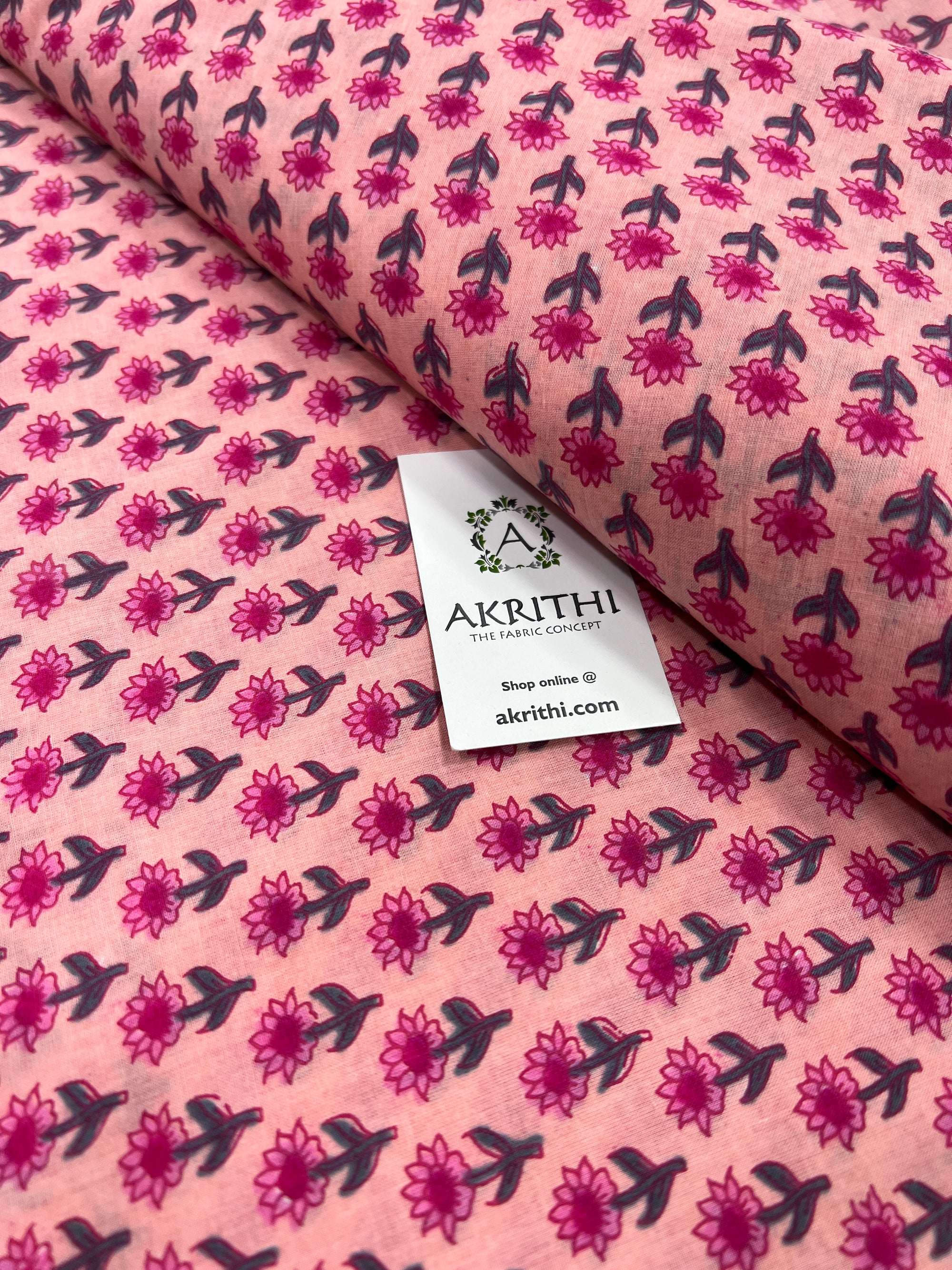 Printed pure cotton fabric