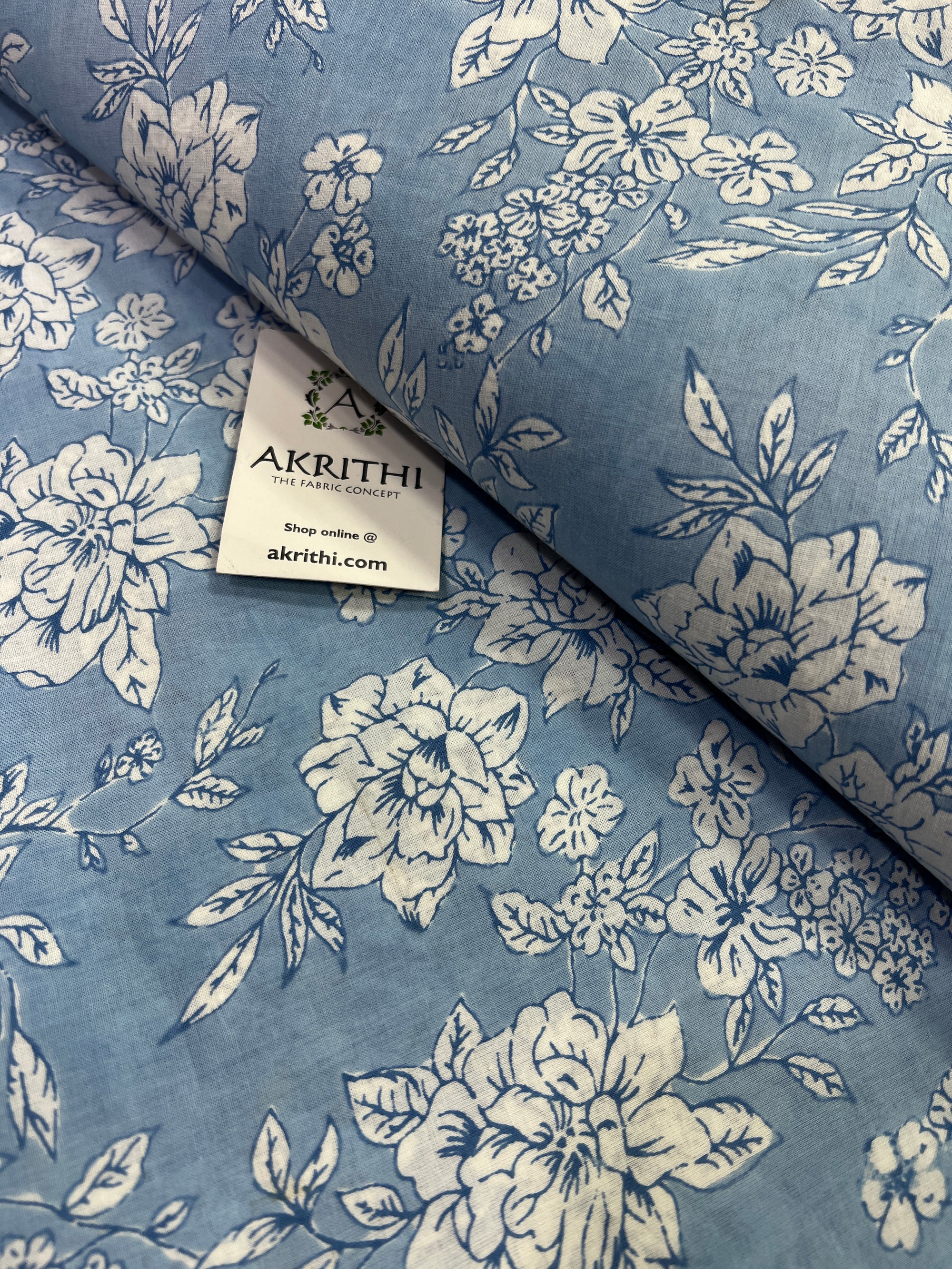 Printed pure cotton fabric