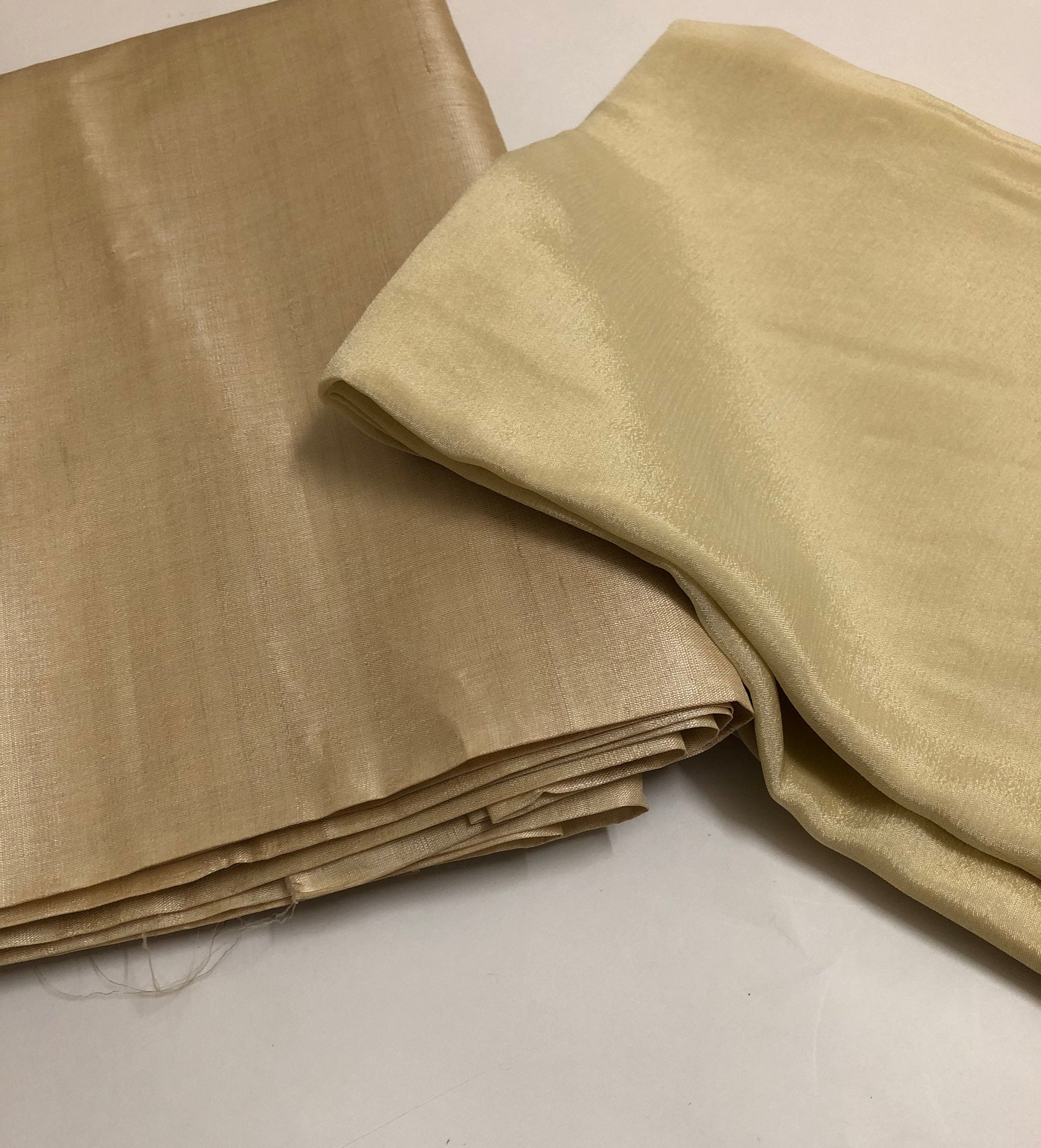 Pure tussar silk kurta with chinon dupatta