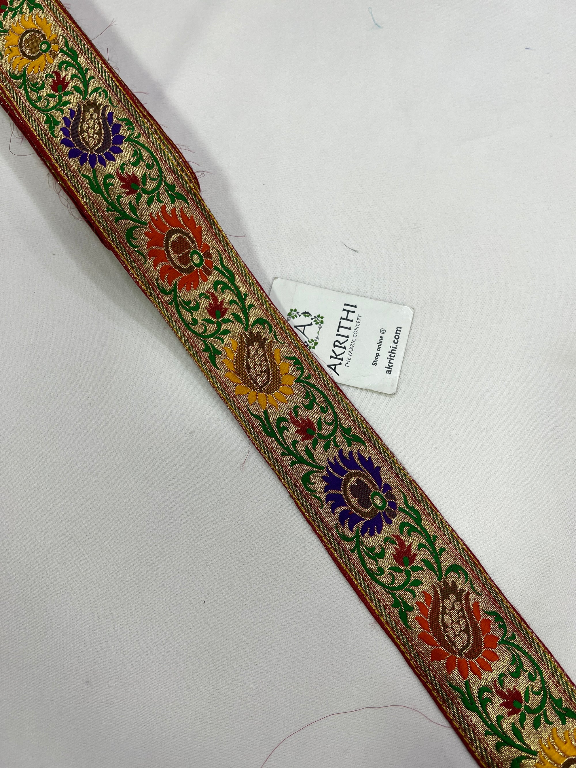 Handloom Banarasi lace 9 metres roll