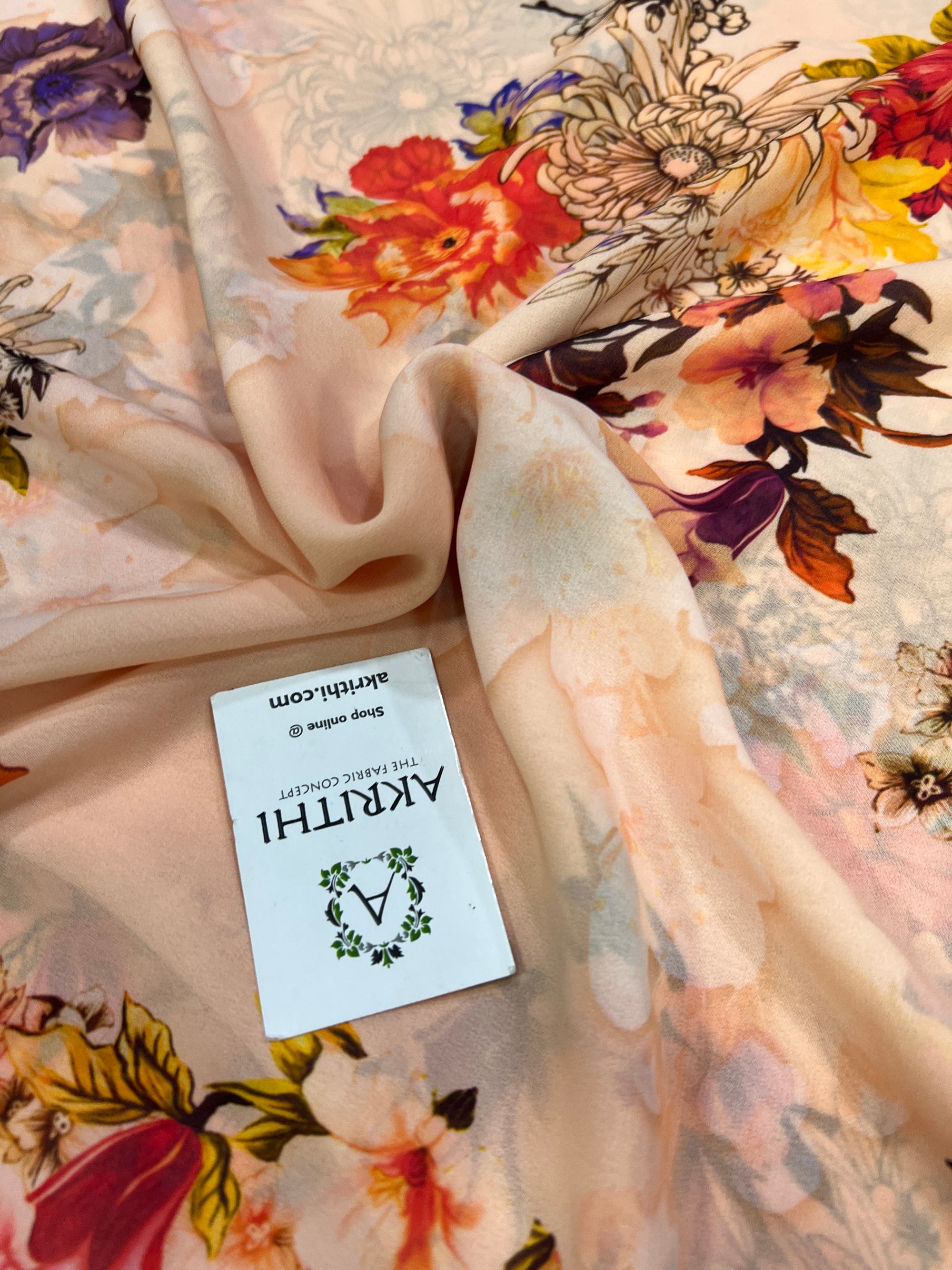 Georgette fabric 90 centi metres cut