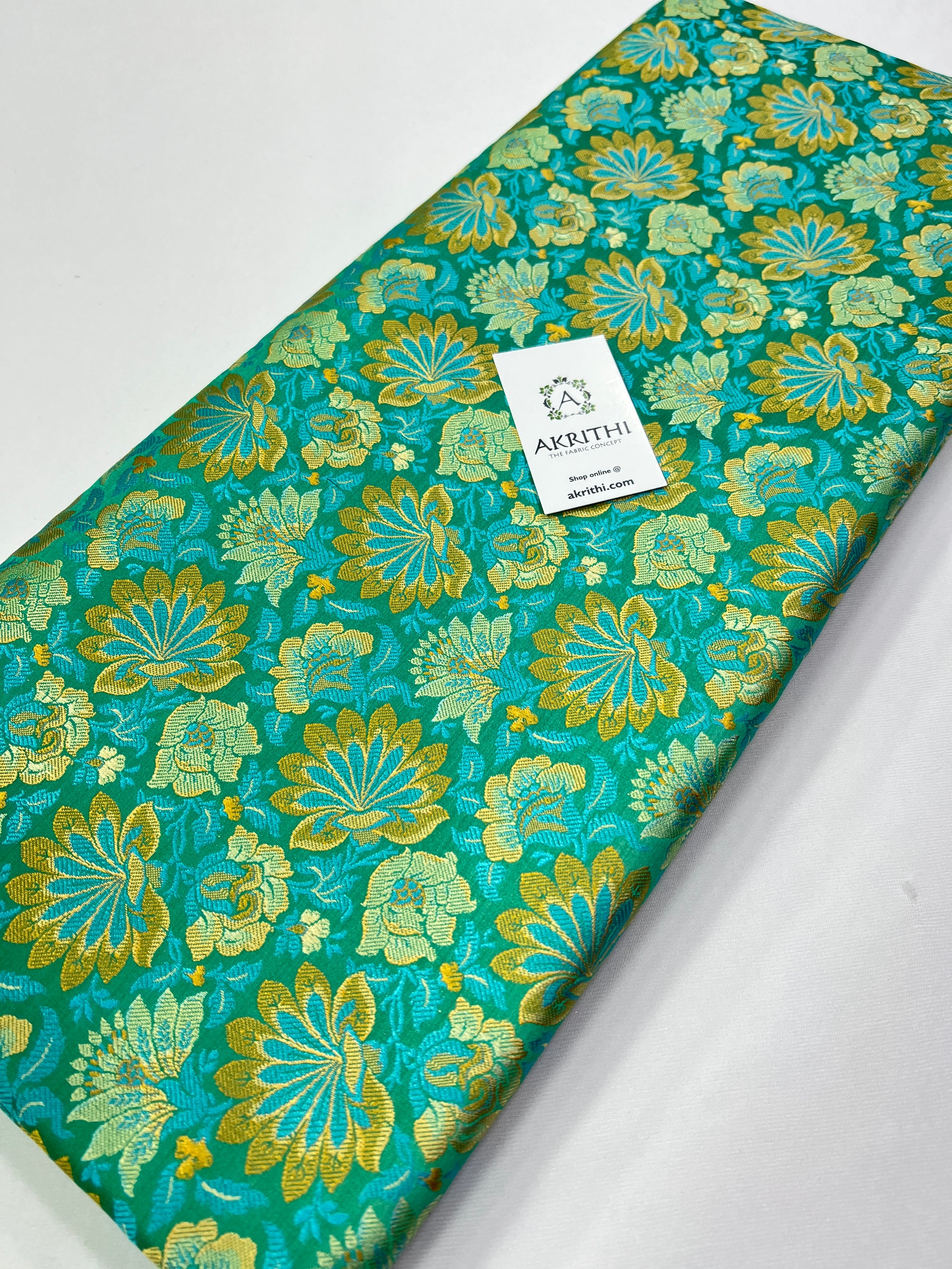 Handloom Banarasi brocade fabric