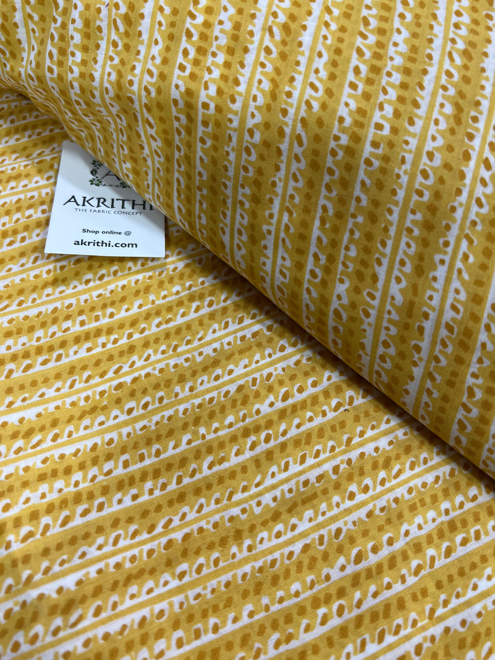 Printed pure cotton fabric