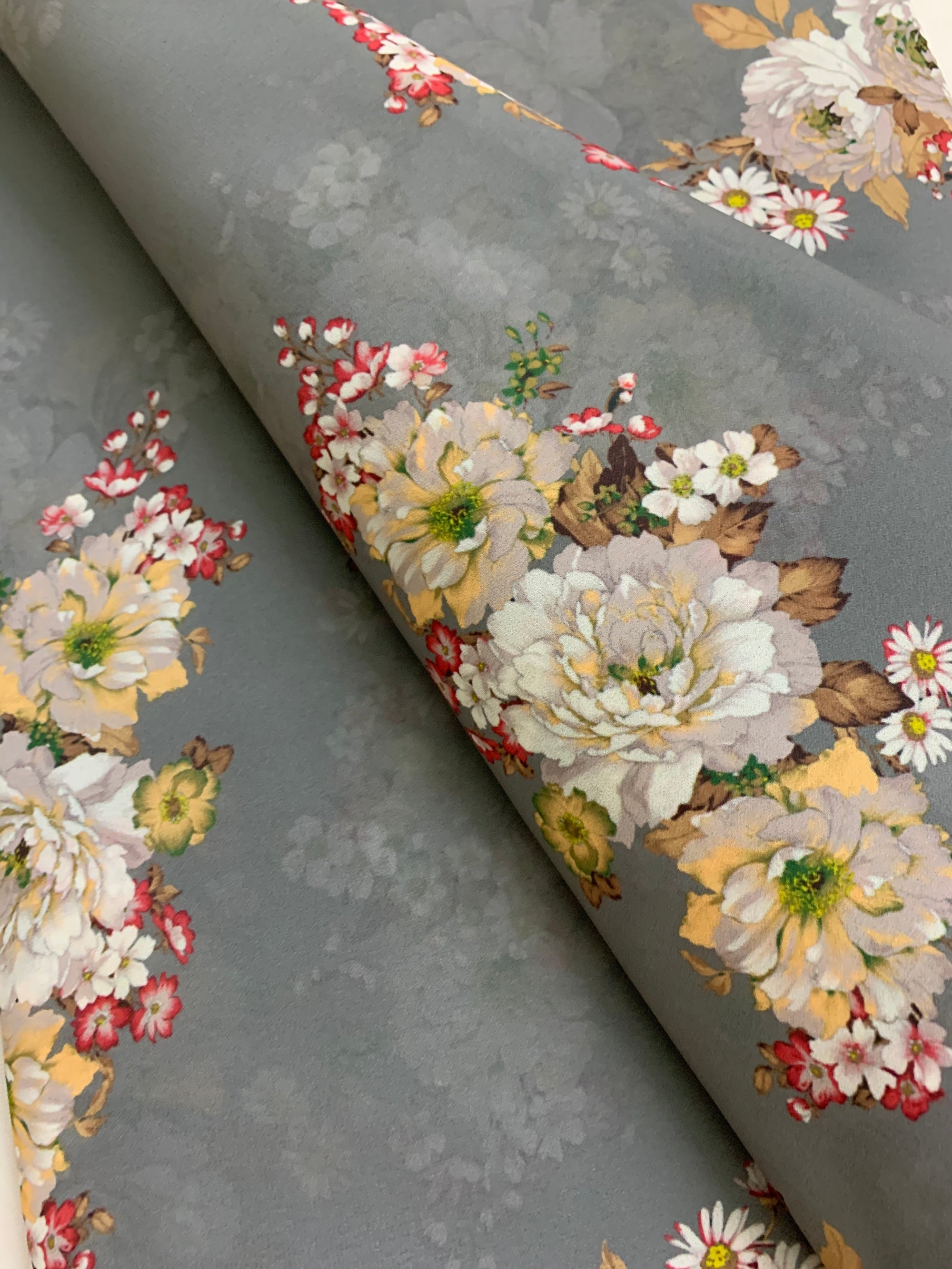 Digital floral Printed georgette fabric