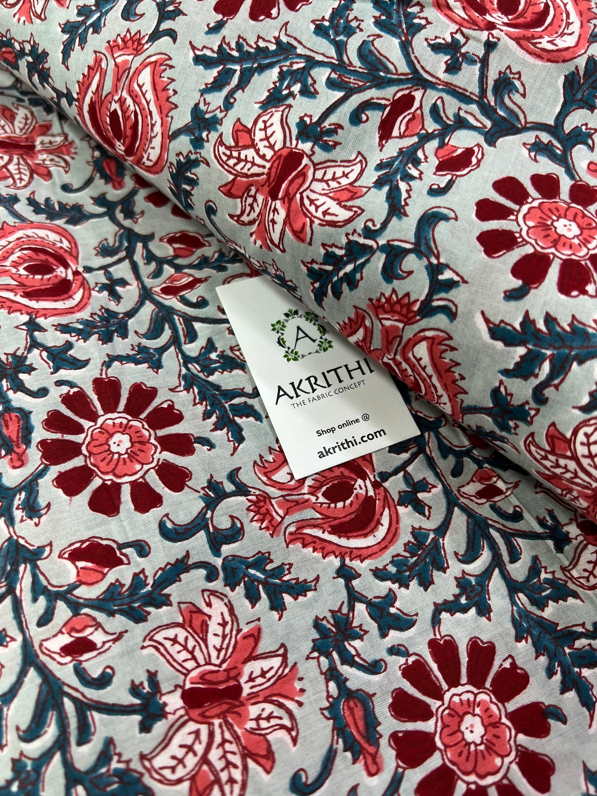 Printed pure cotton fabric