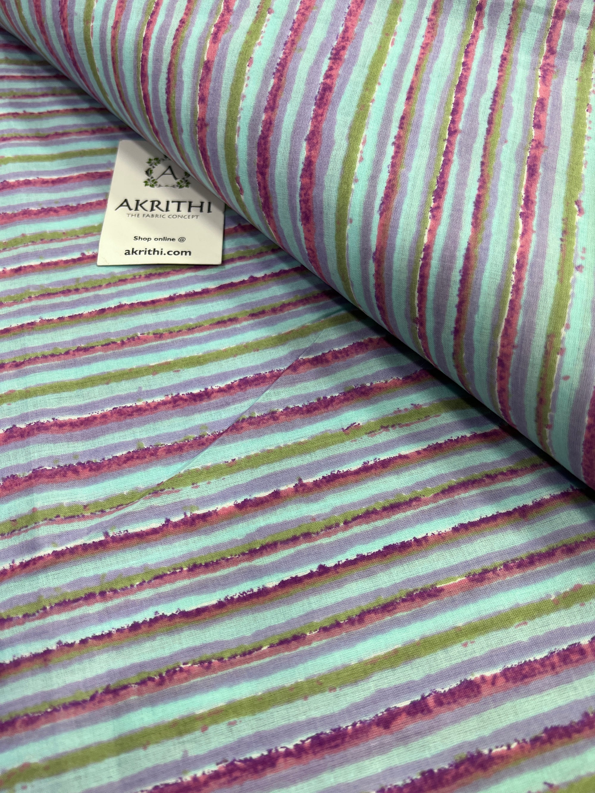 Printed pure cotton fabric