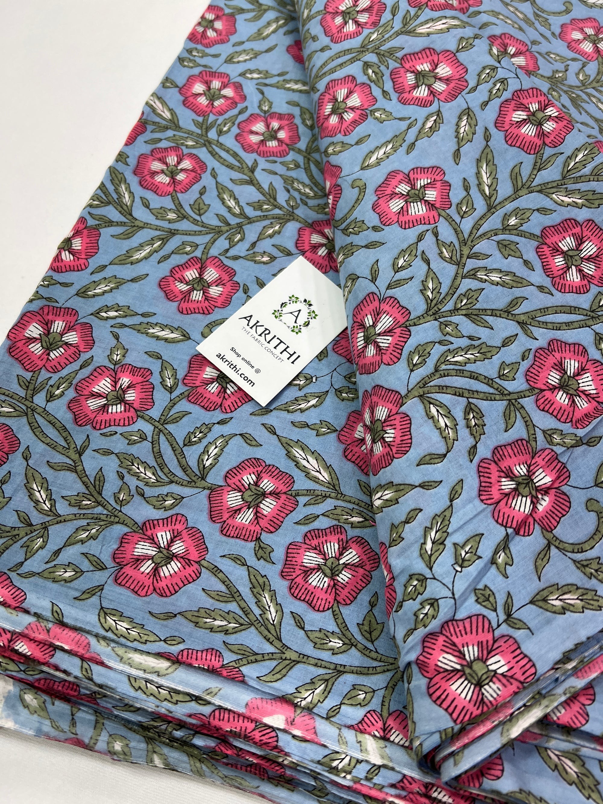 Printed pure cotton fabric