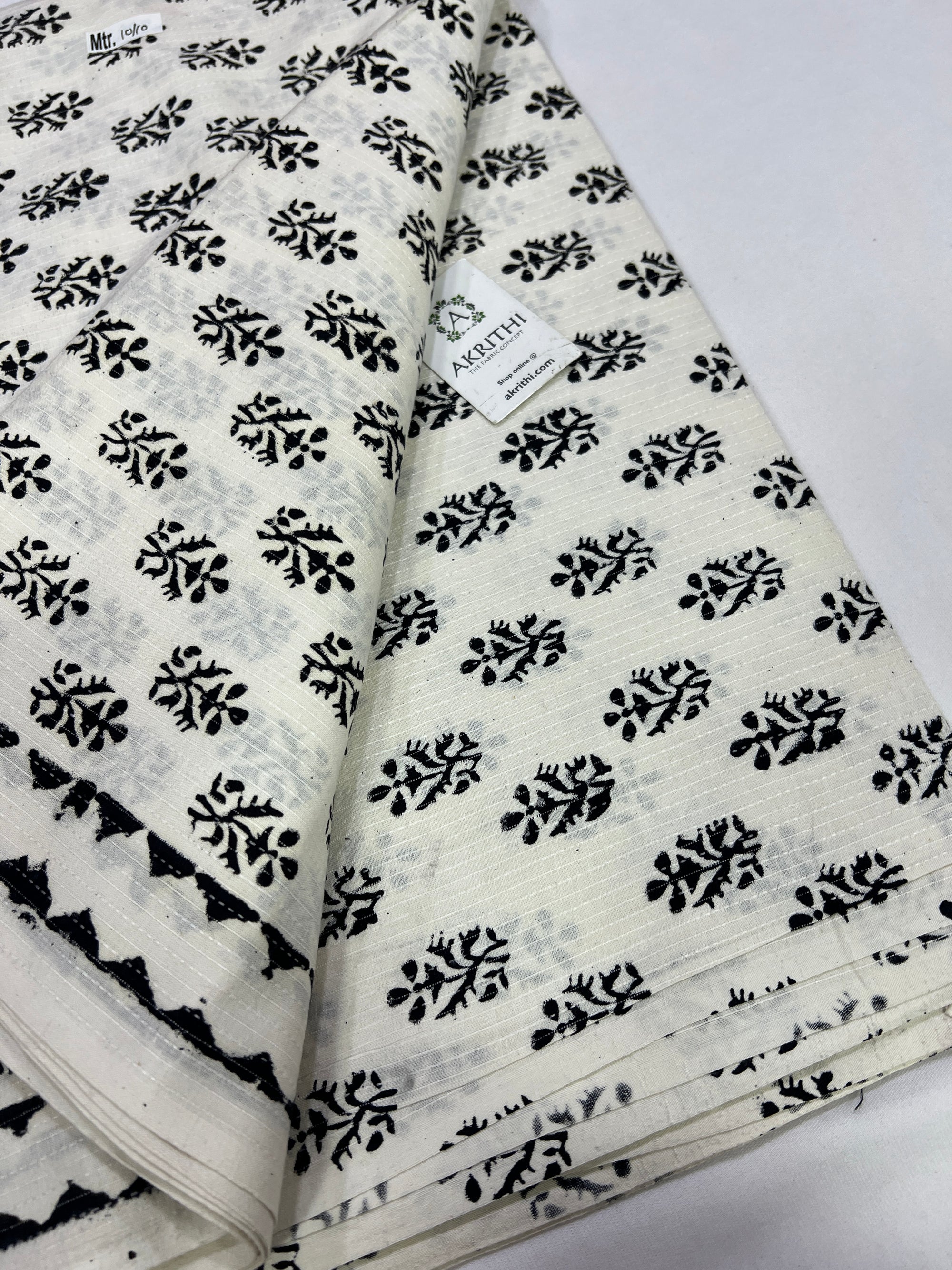 Kantha pure cotton fabric