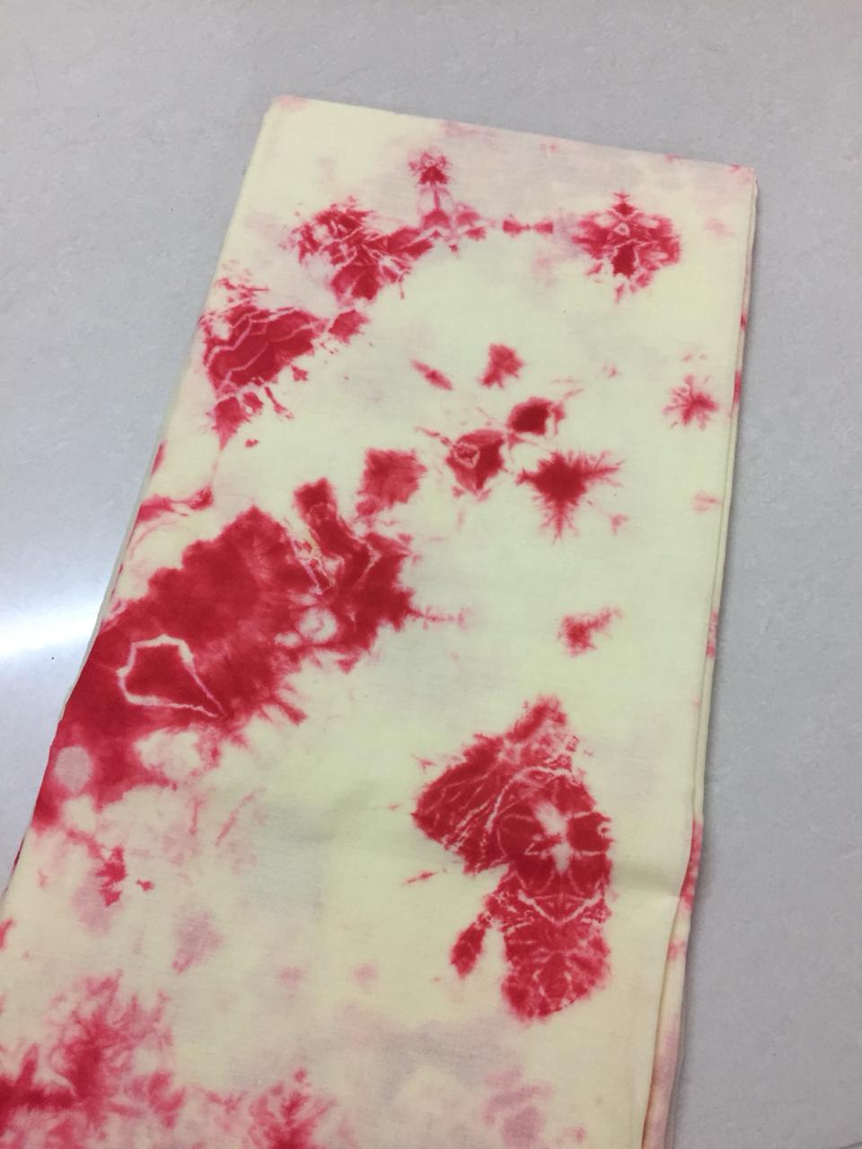 Tie and dye cotton fabric