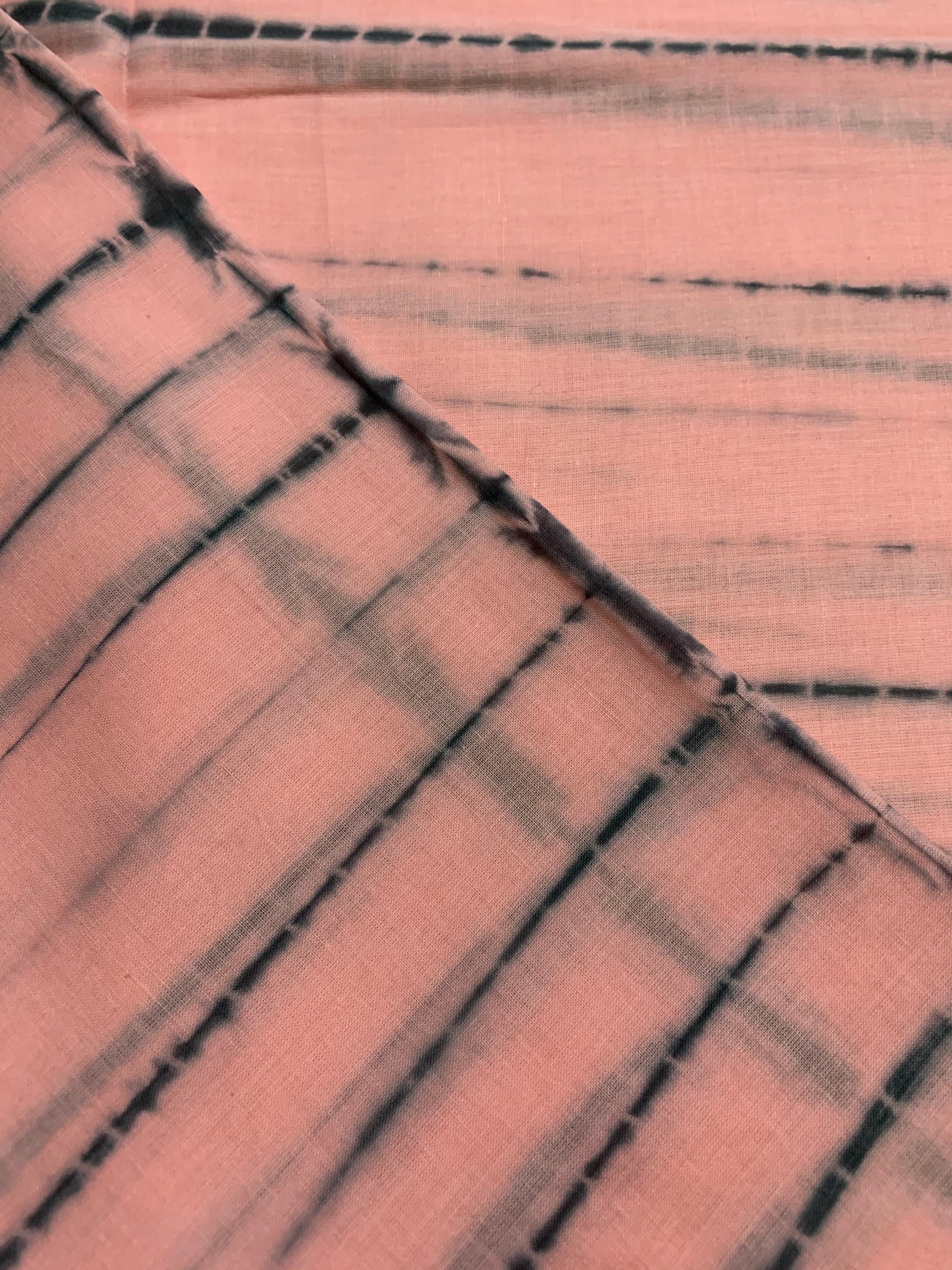 Tie and dye mul cotton fabric
