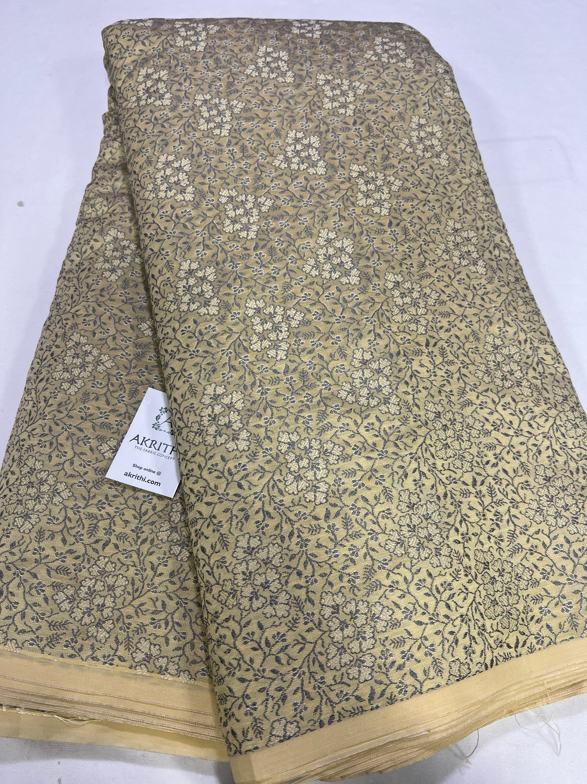 Banarasi brocade fabric without zari