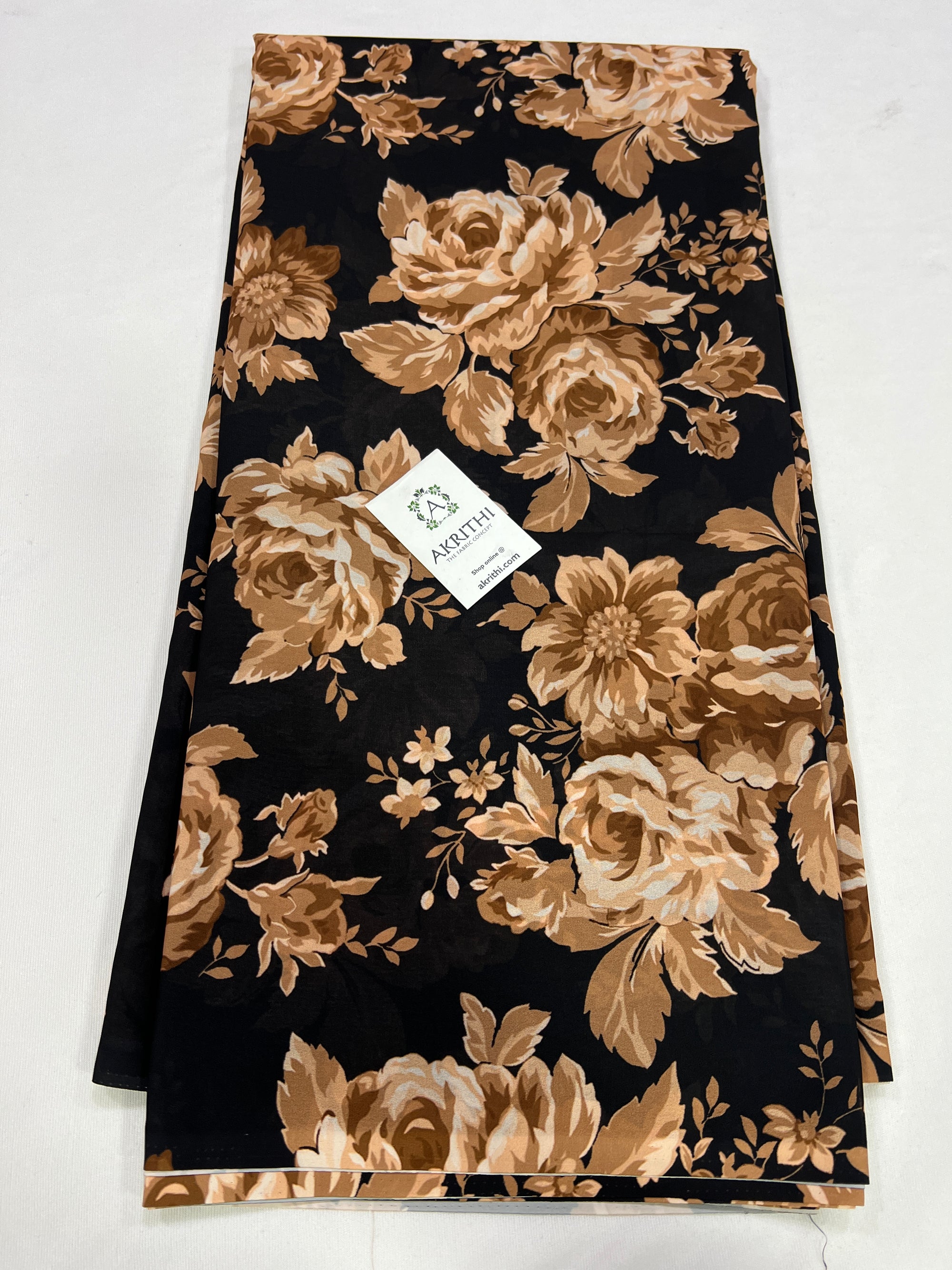Digital floral printed georgette fabric
