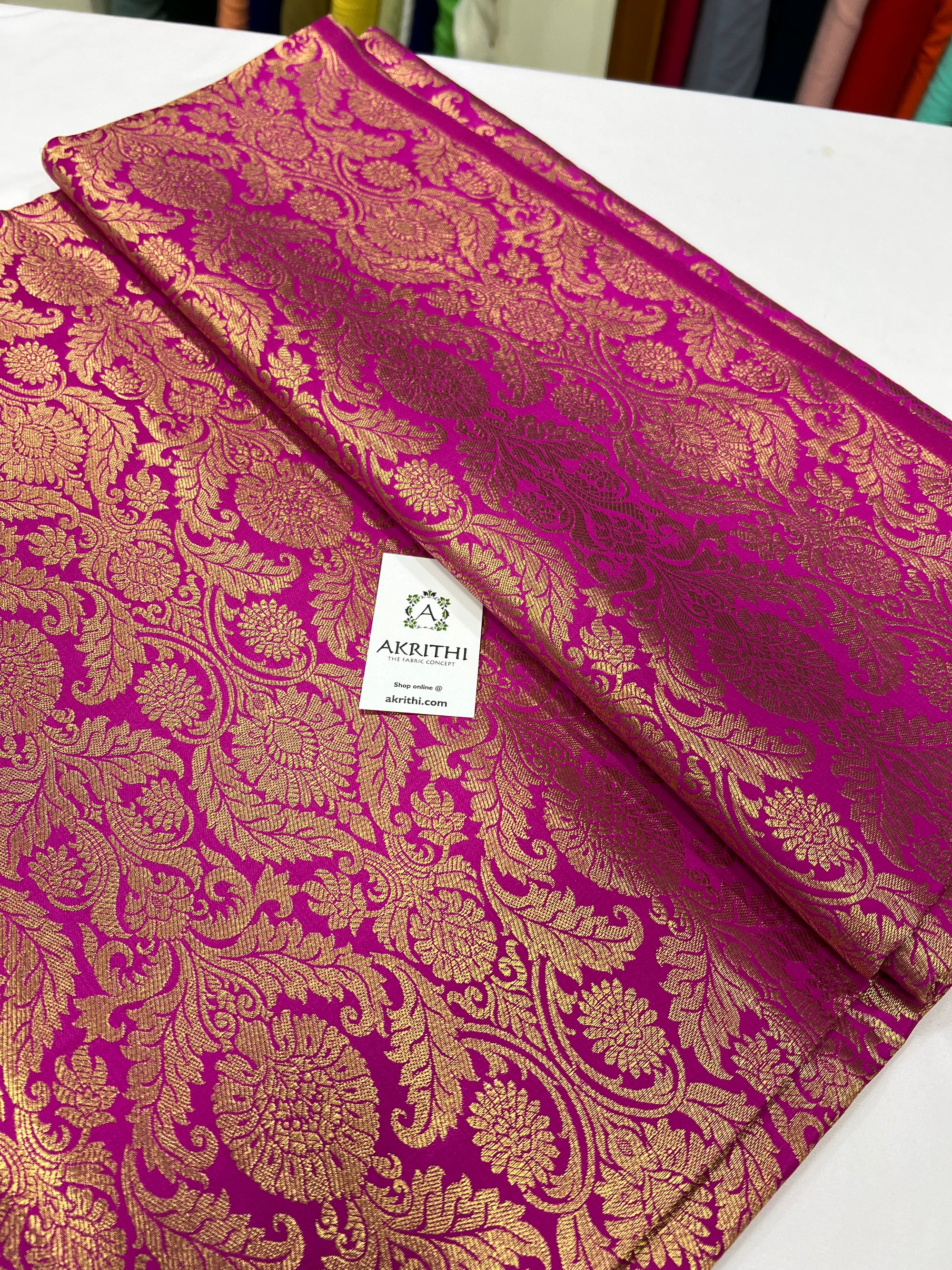 Handloom Banarasi brocade fabric
