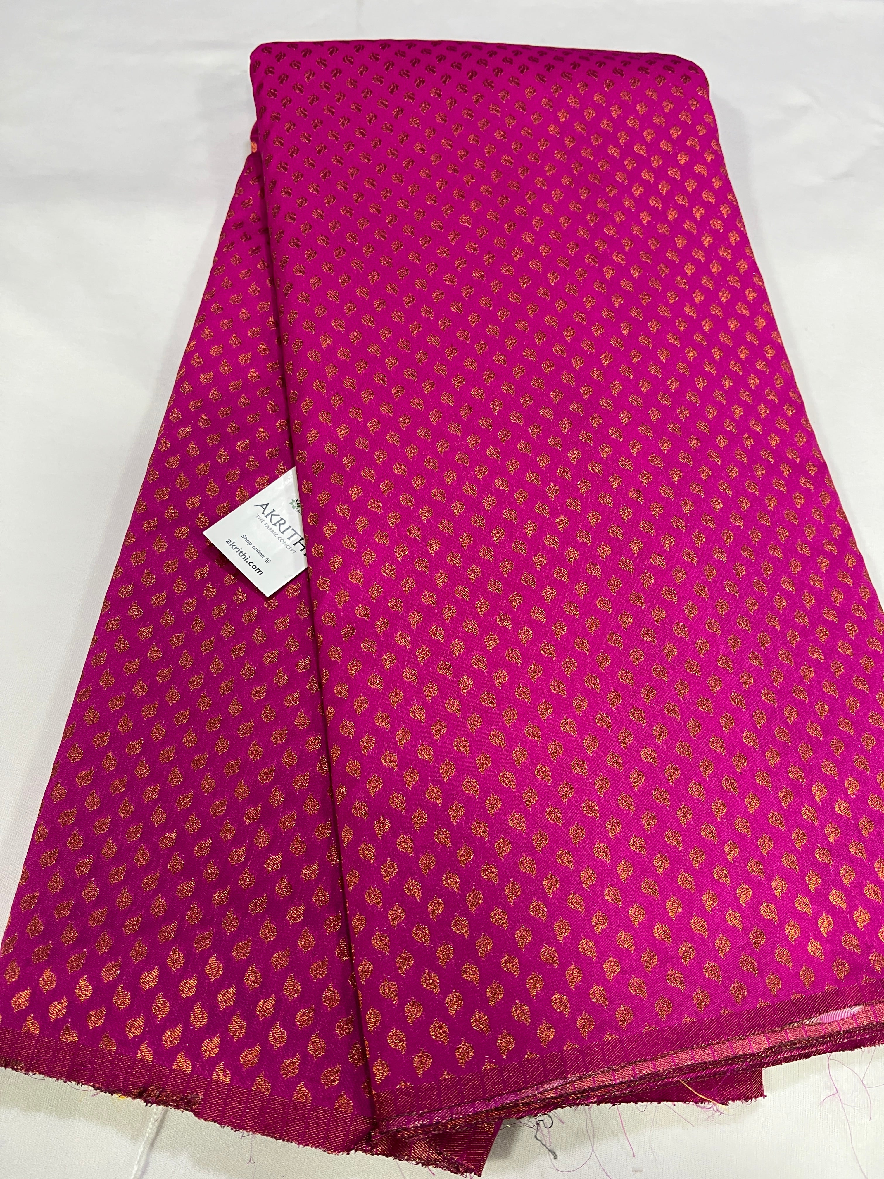 Buy Banarasi fabric online : Soft Banarasi brocade fabrics, Banarasi K –  Akrithi