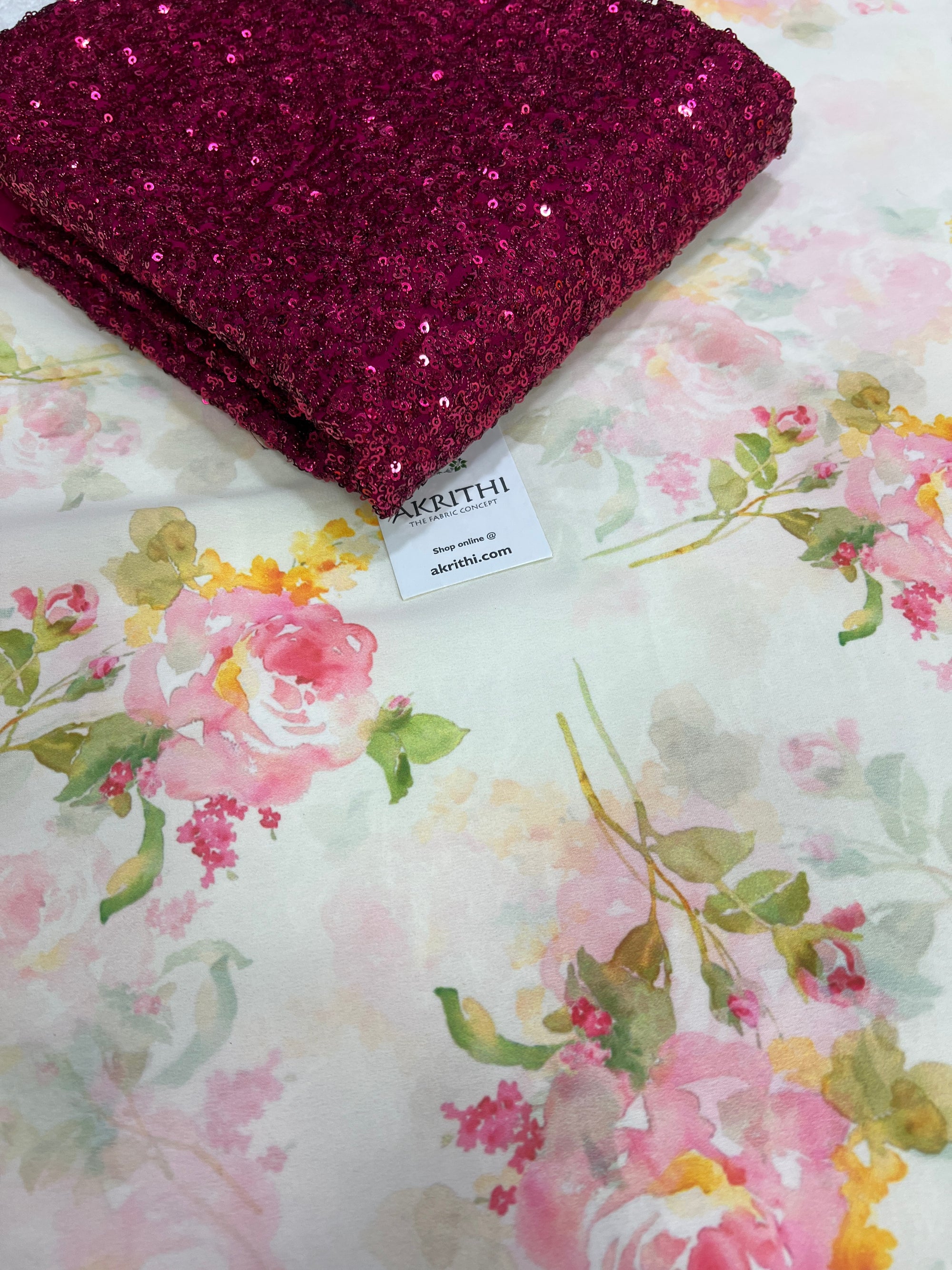Printed Georgette saree with blouse