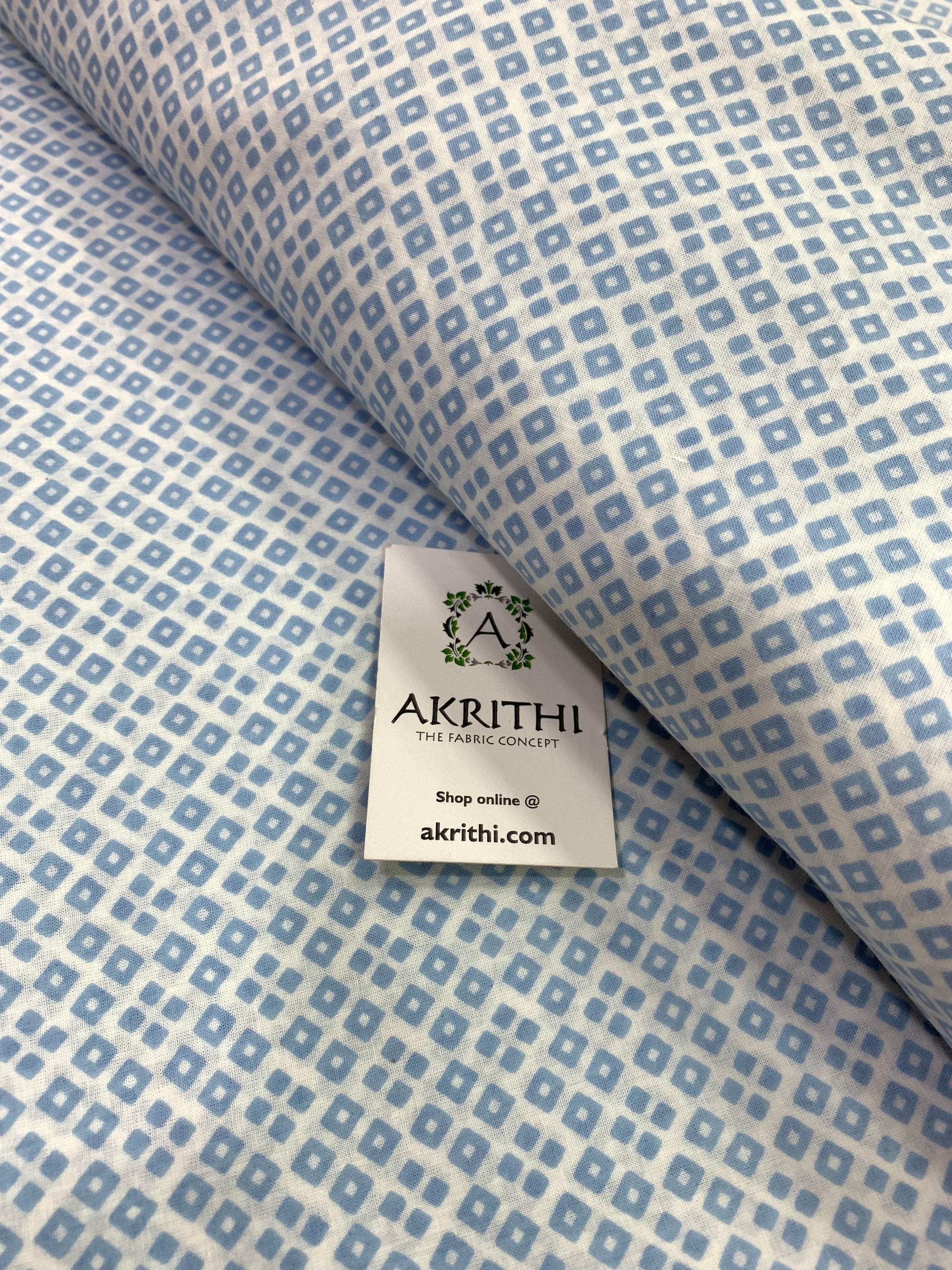 Printed pure cotton fabric