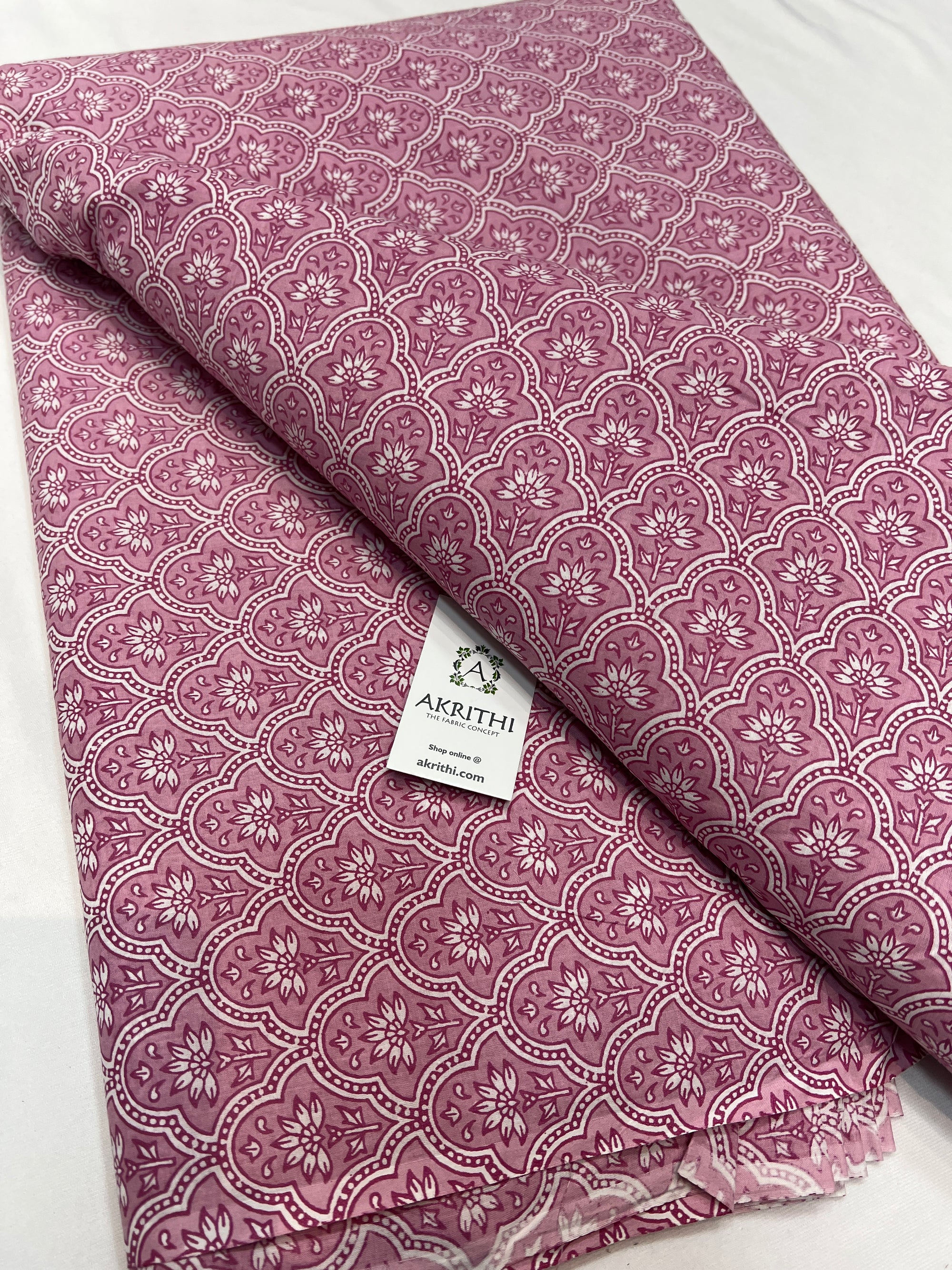 Printed pure cotton fabric