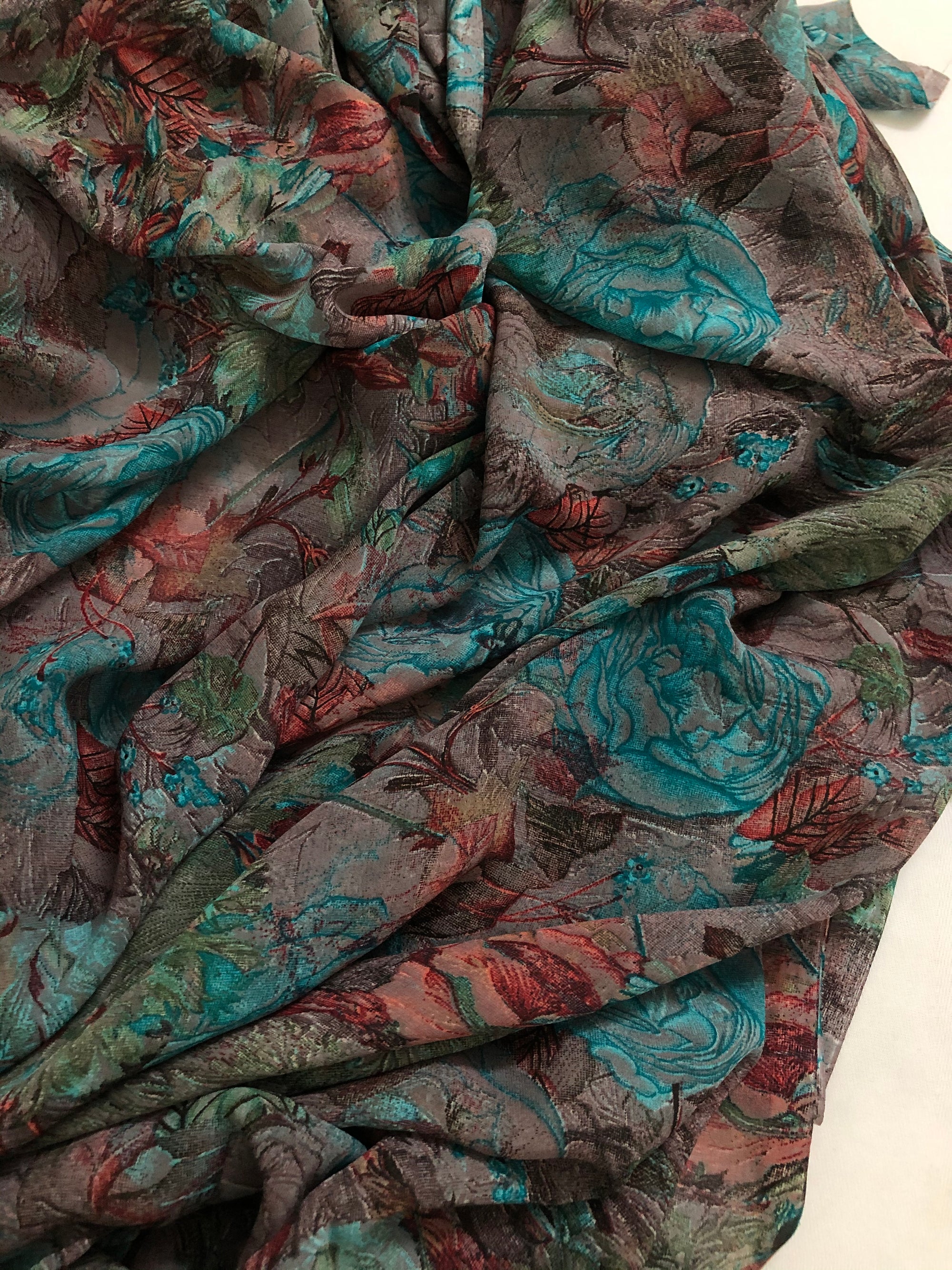 Printed georgette fabric