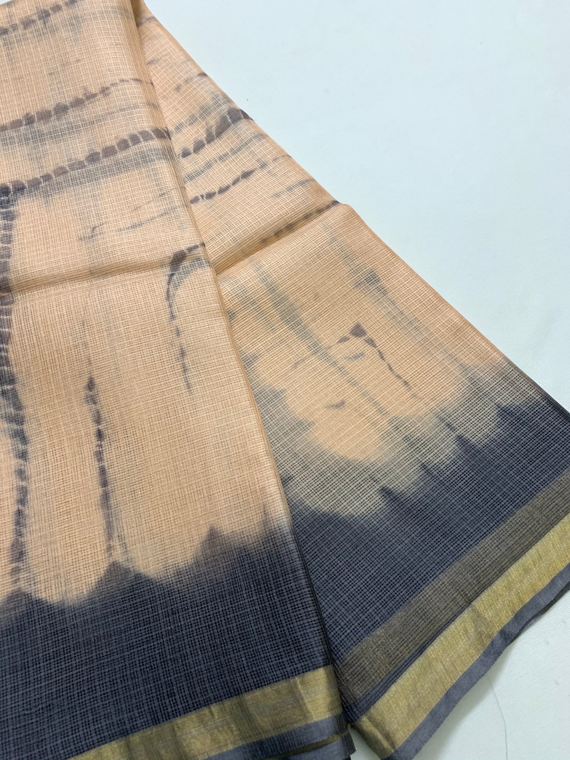Tie and dye pure kota silk saree