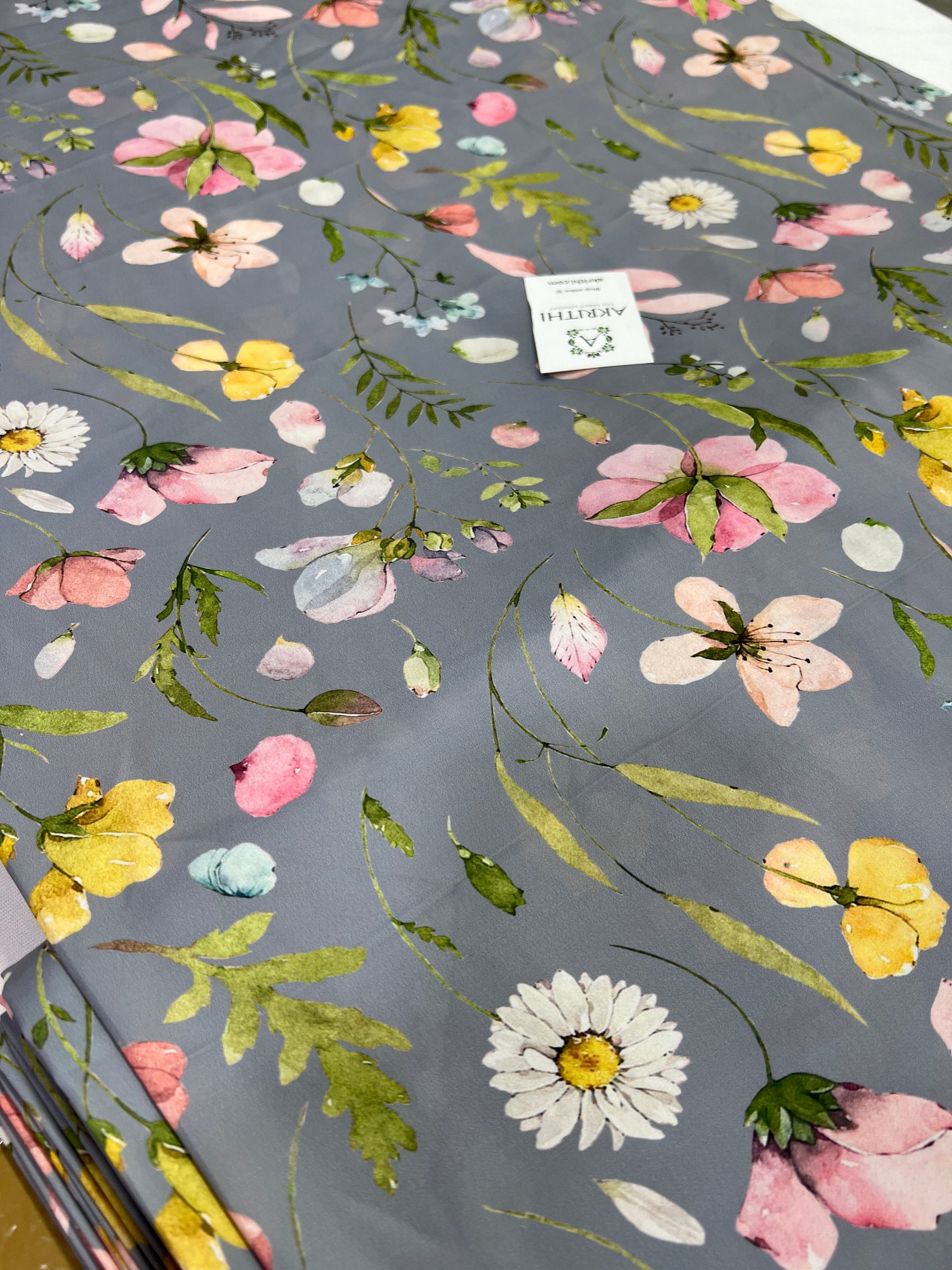 Digital printed modal satin fabric