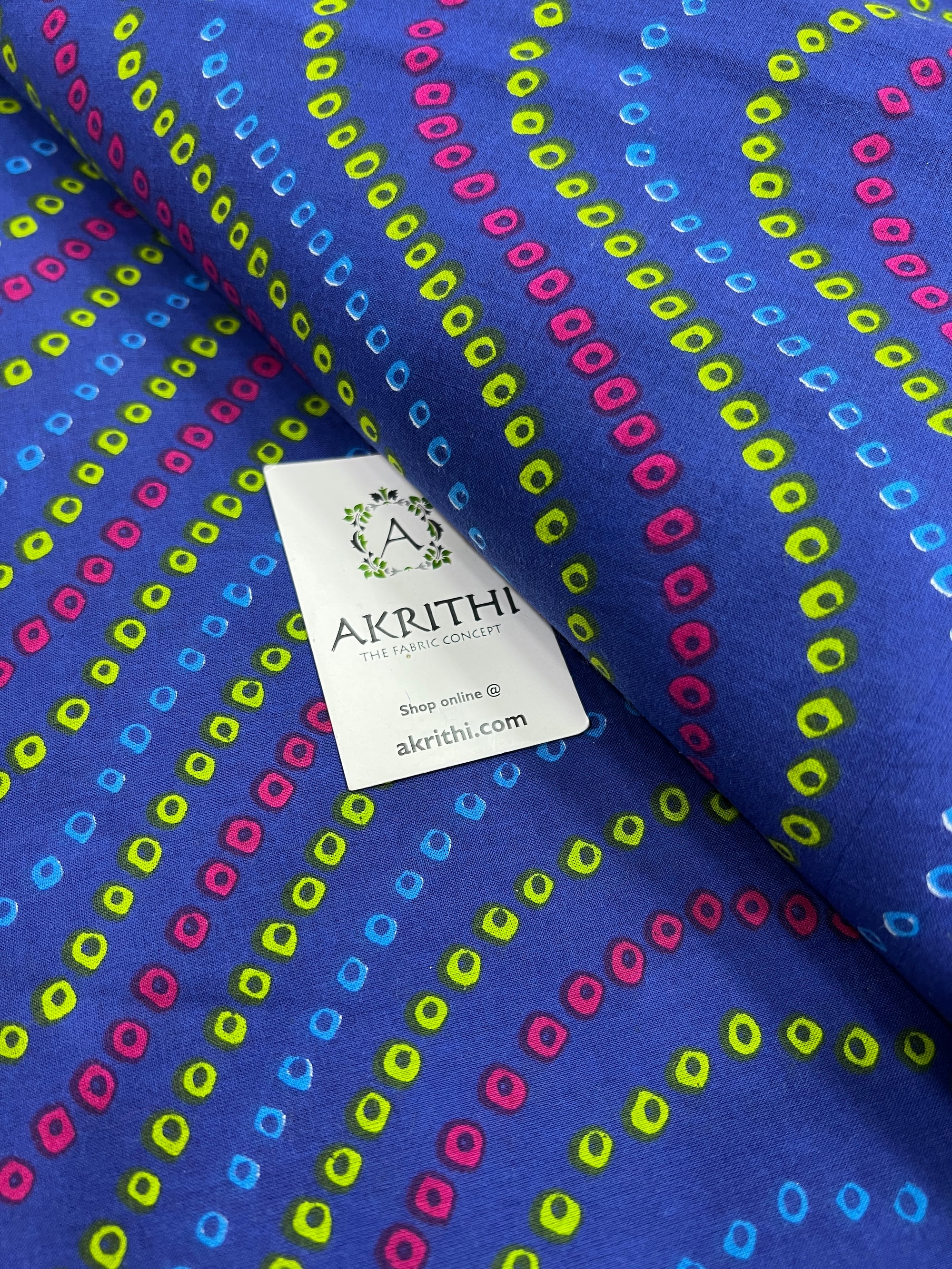 Printed pure cotton fabric