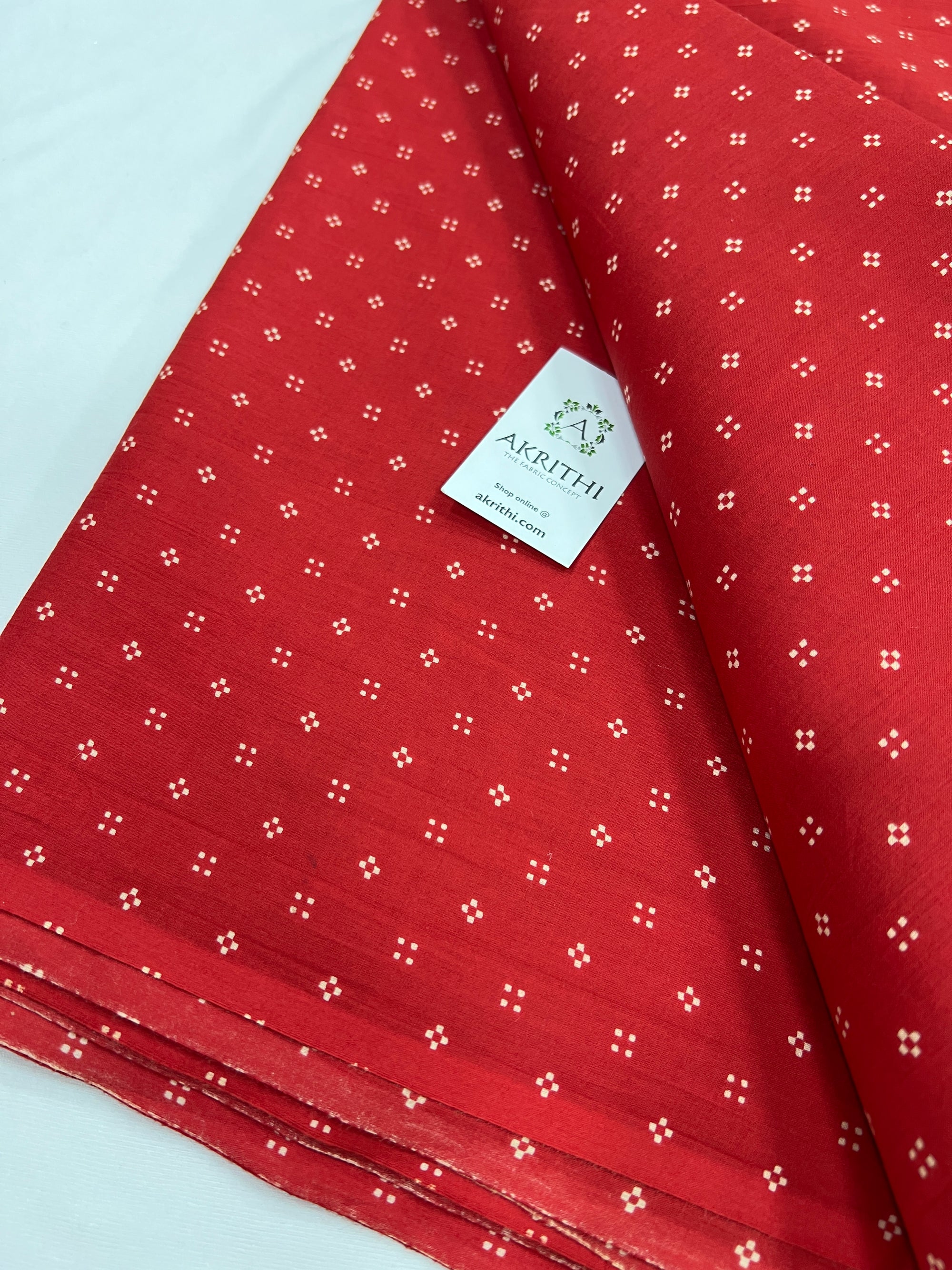 Printed pure cotton fabric