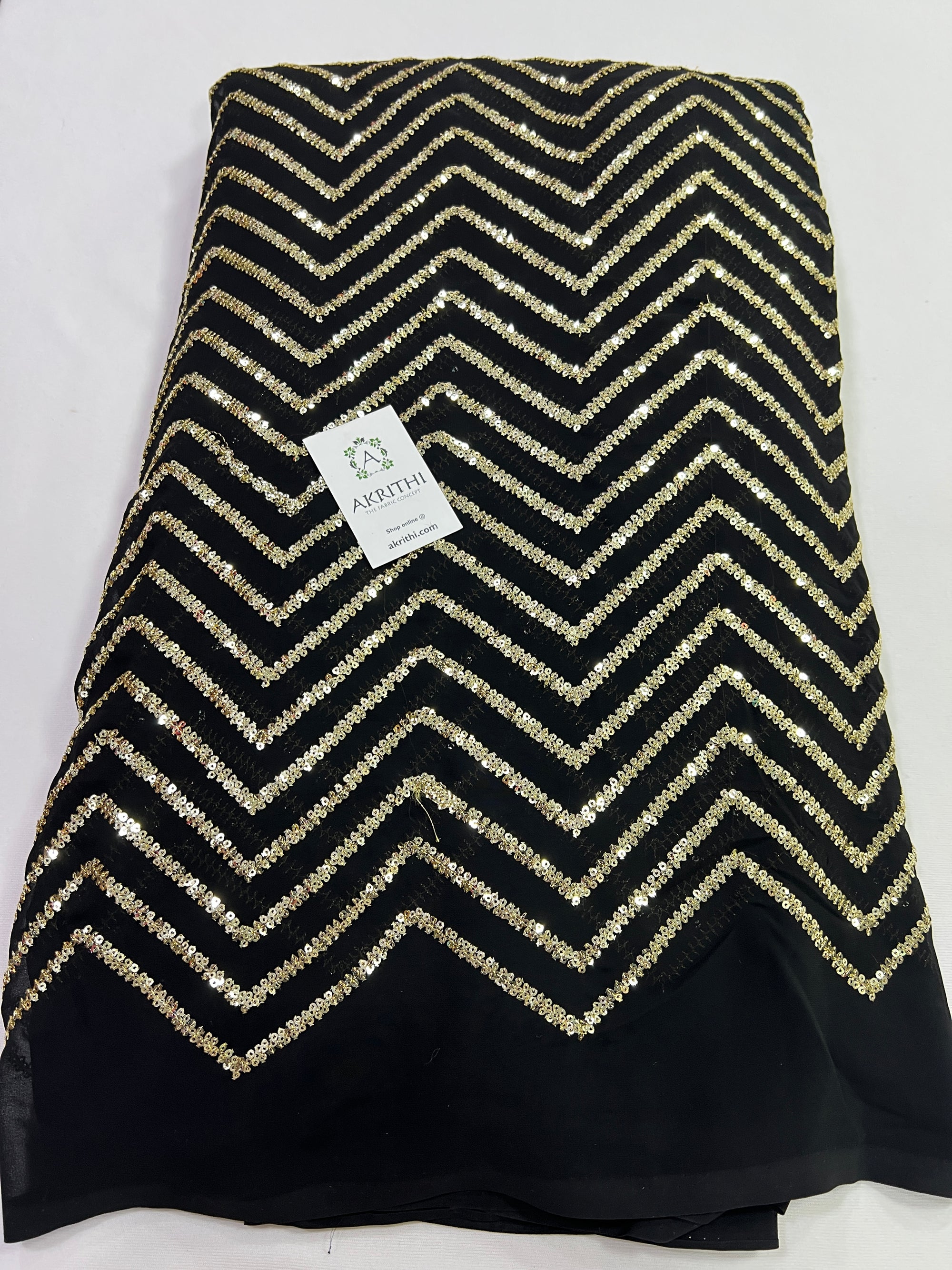Embroidery on georgette fabric