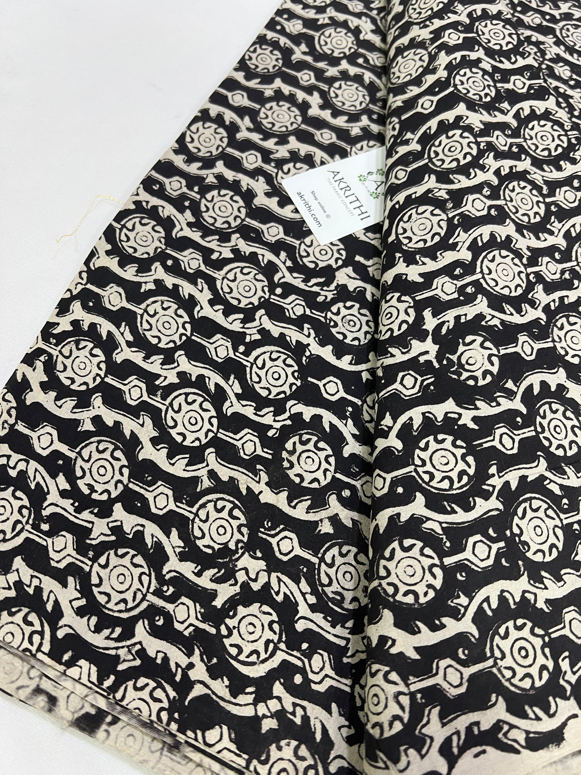 Hand block Printed pure cotton fabric