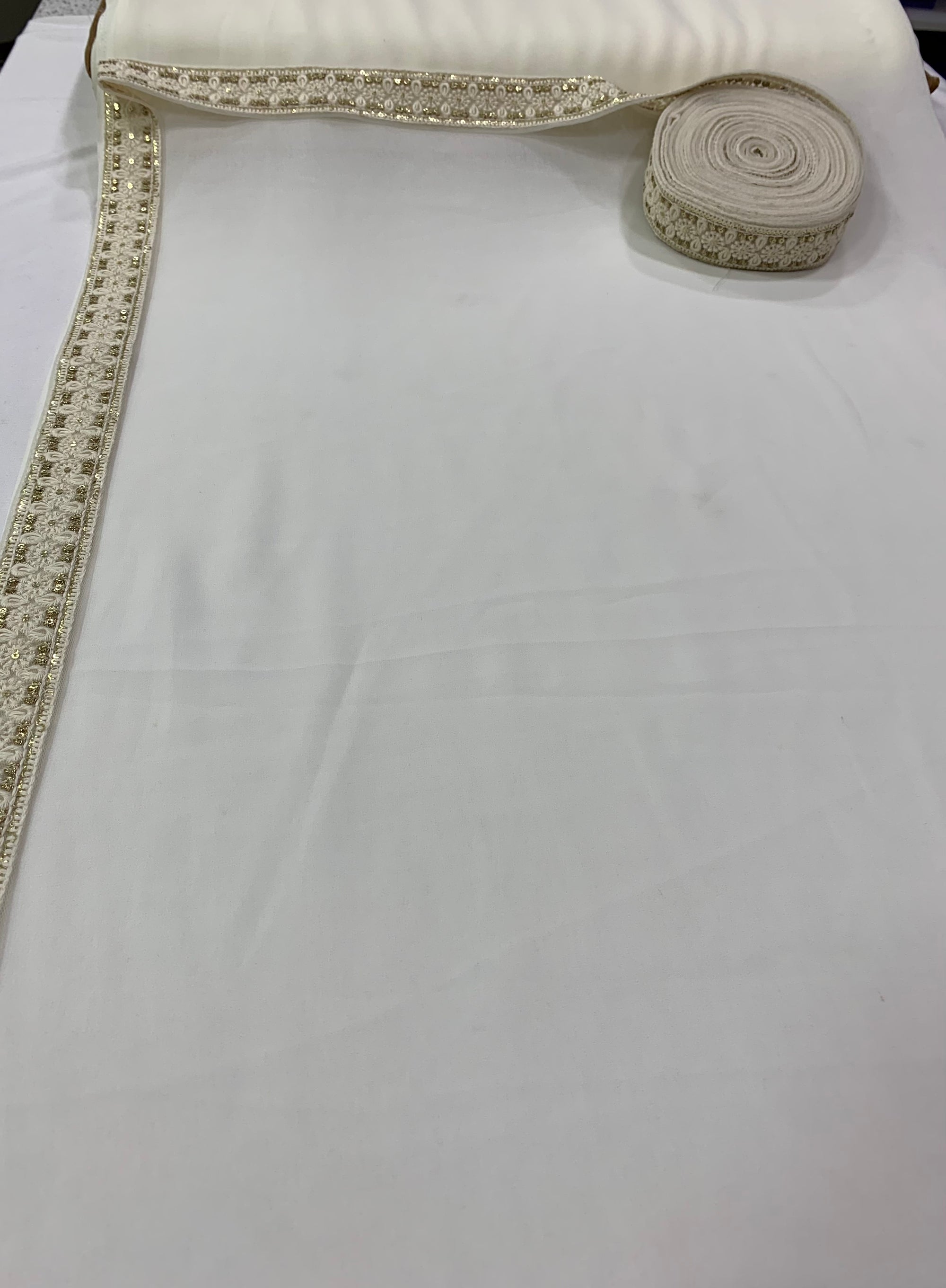Georgette saree with lace