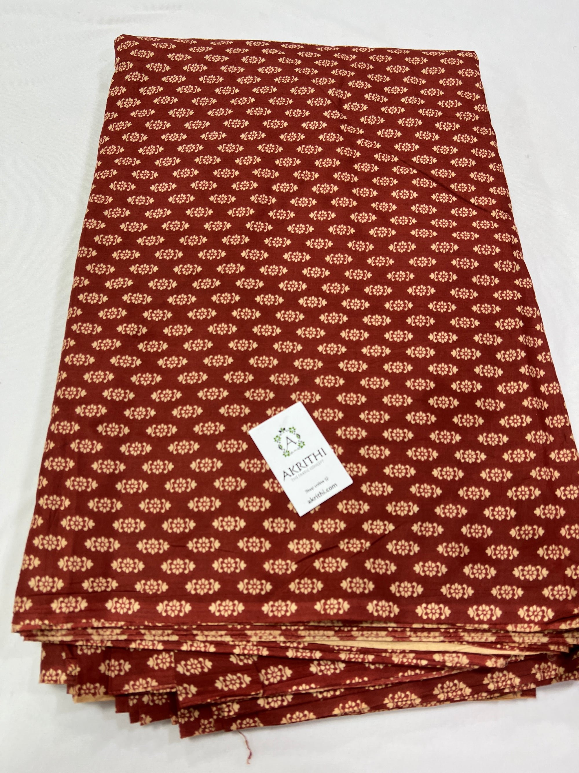 Printed pure cotton fabric