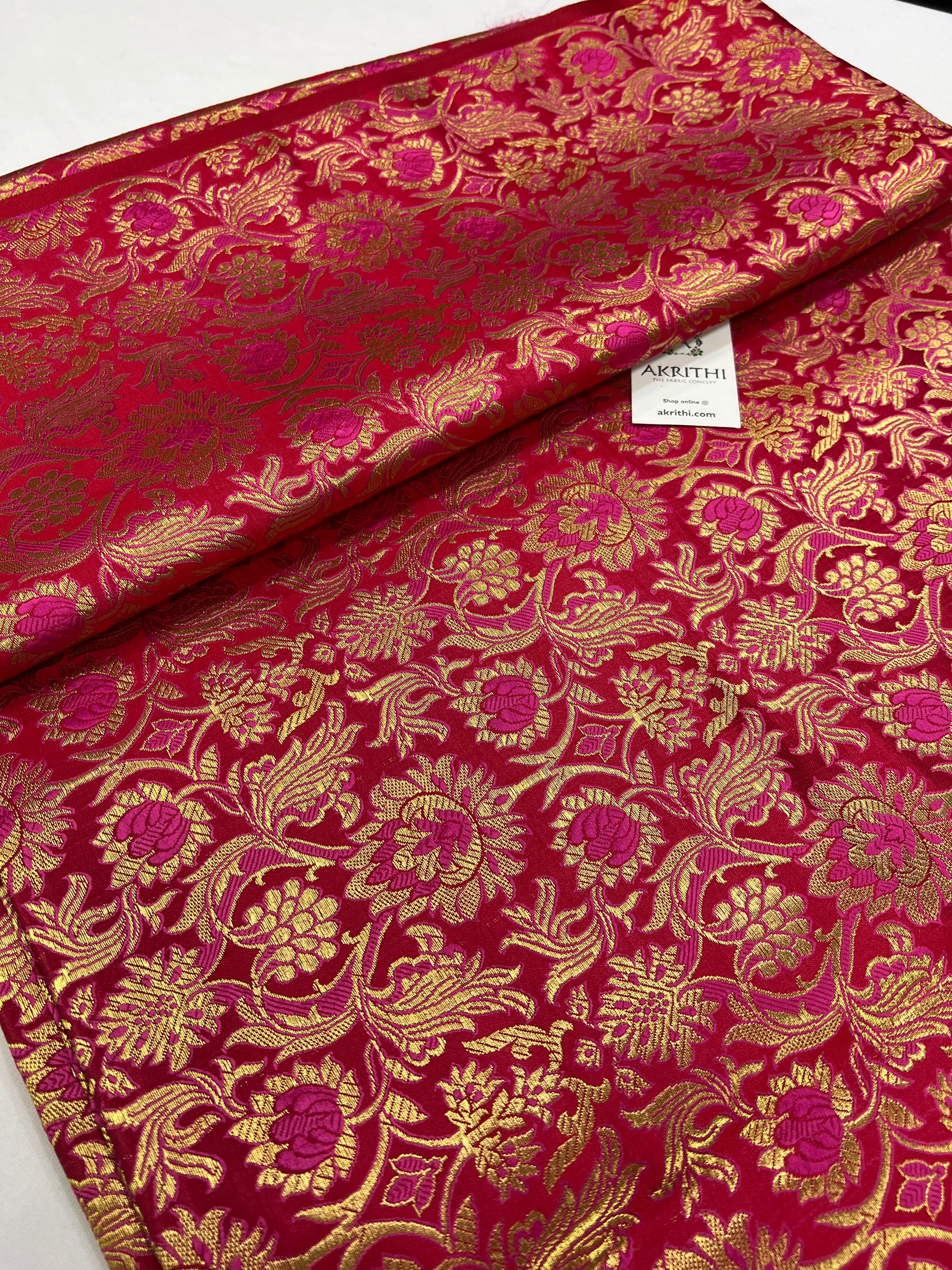 Handloom Banarasi brocade fabric