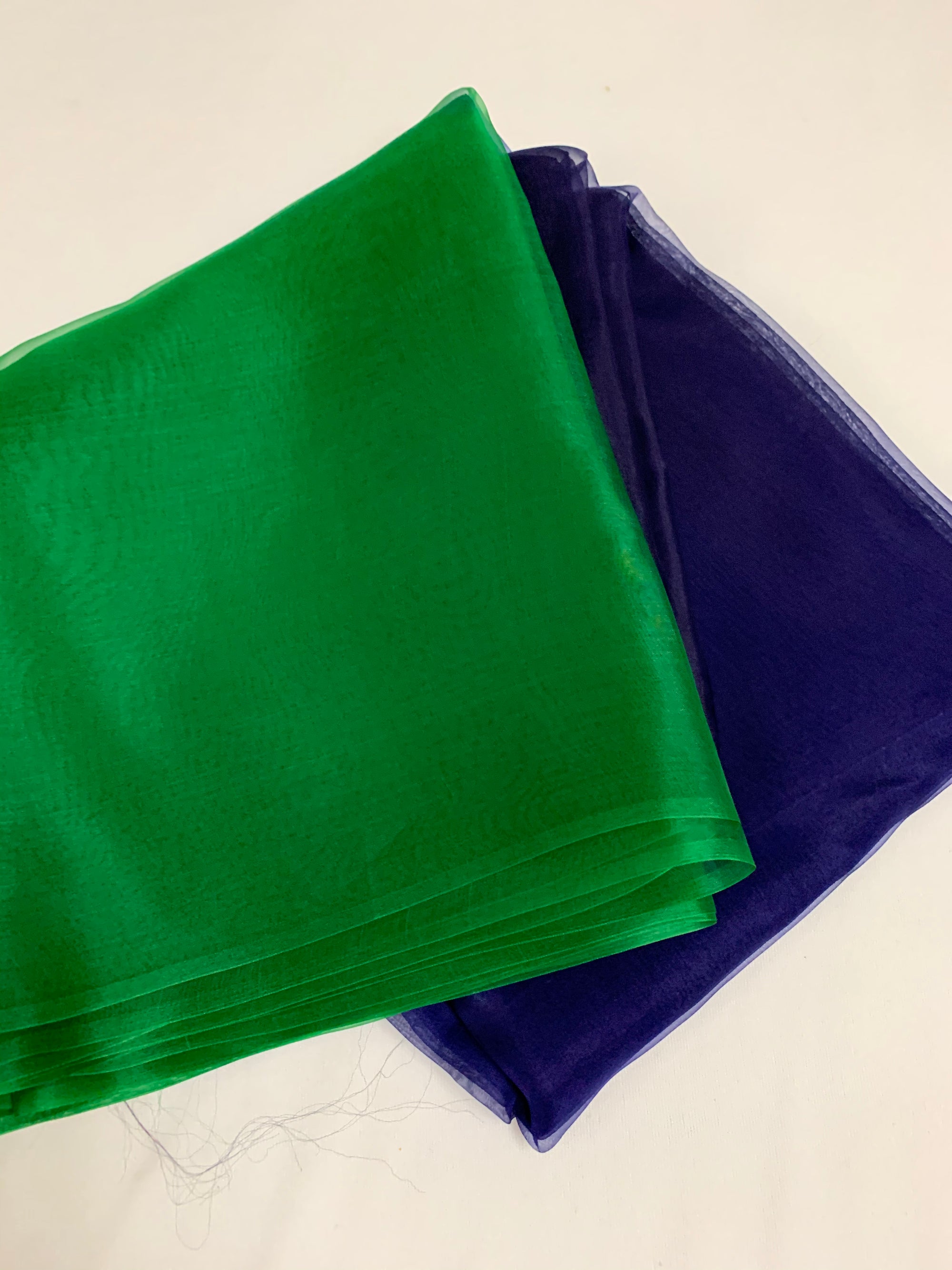 PURE SILK ORGANZA DOUBLE SHADED SAREE 40 GRAMS