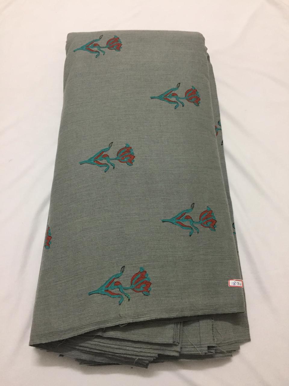 Block Printed cotton fabric