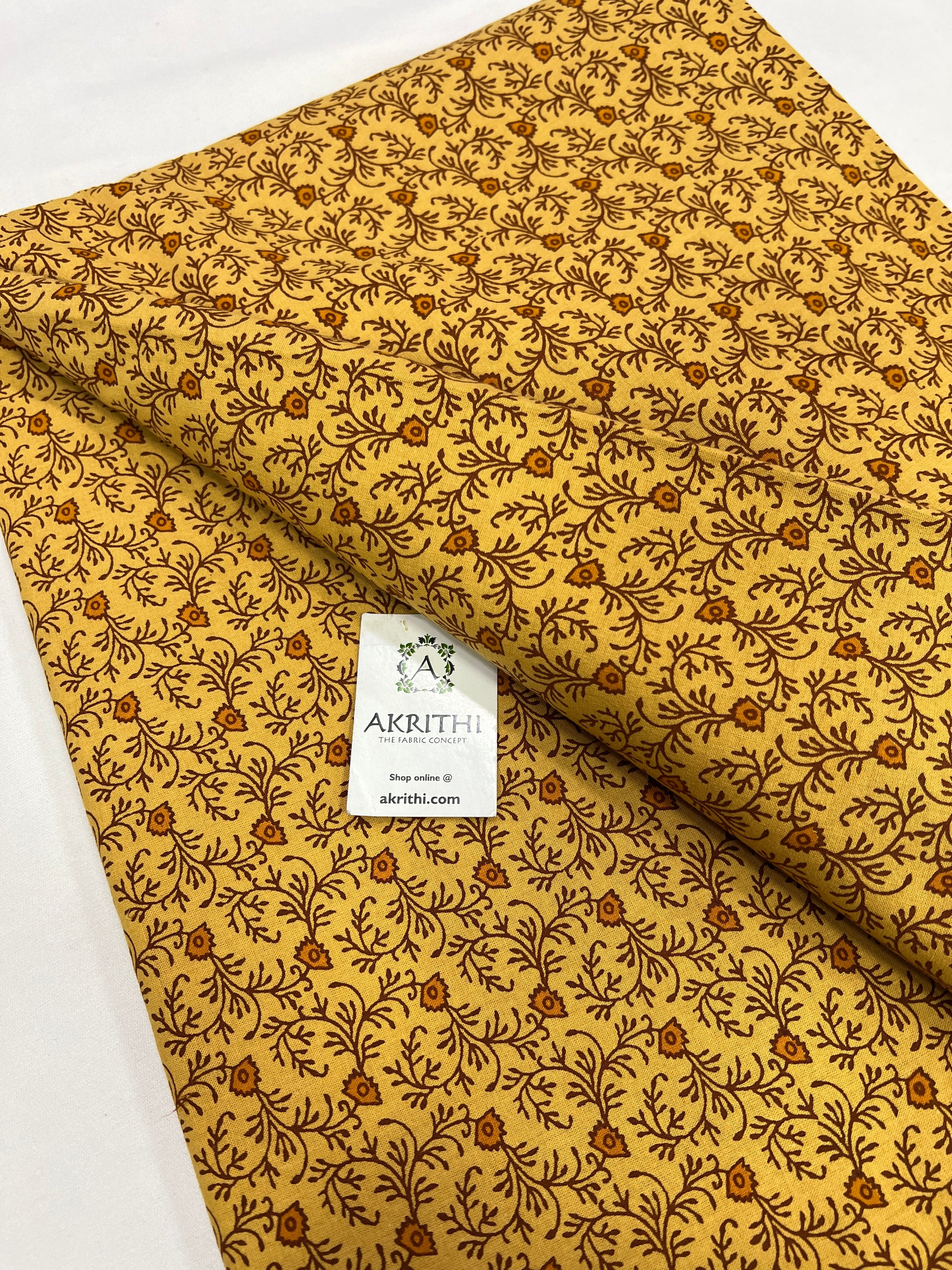 Printed pure cotton fabric