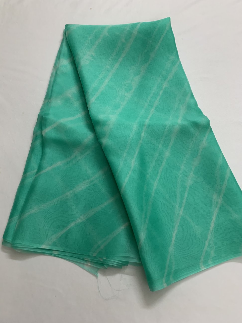 PURE SILK ORGANZA LEHERIYA DUPATTA