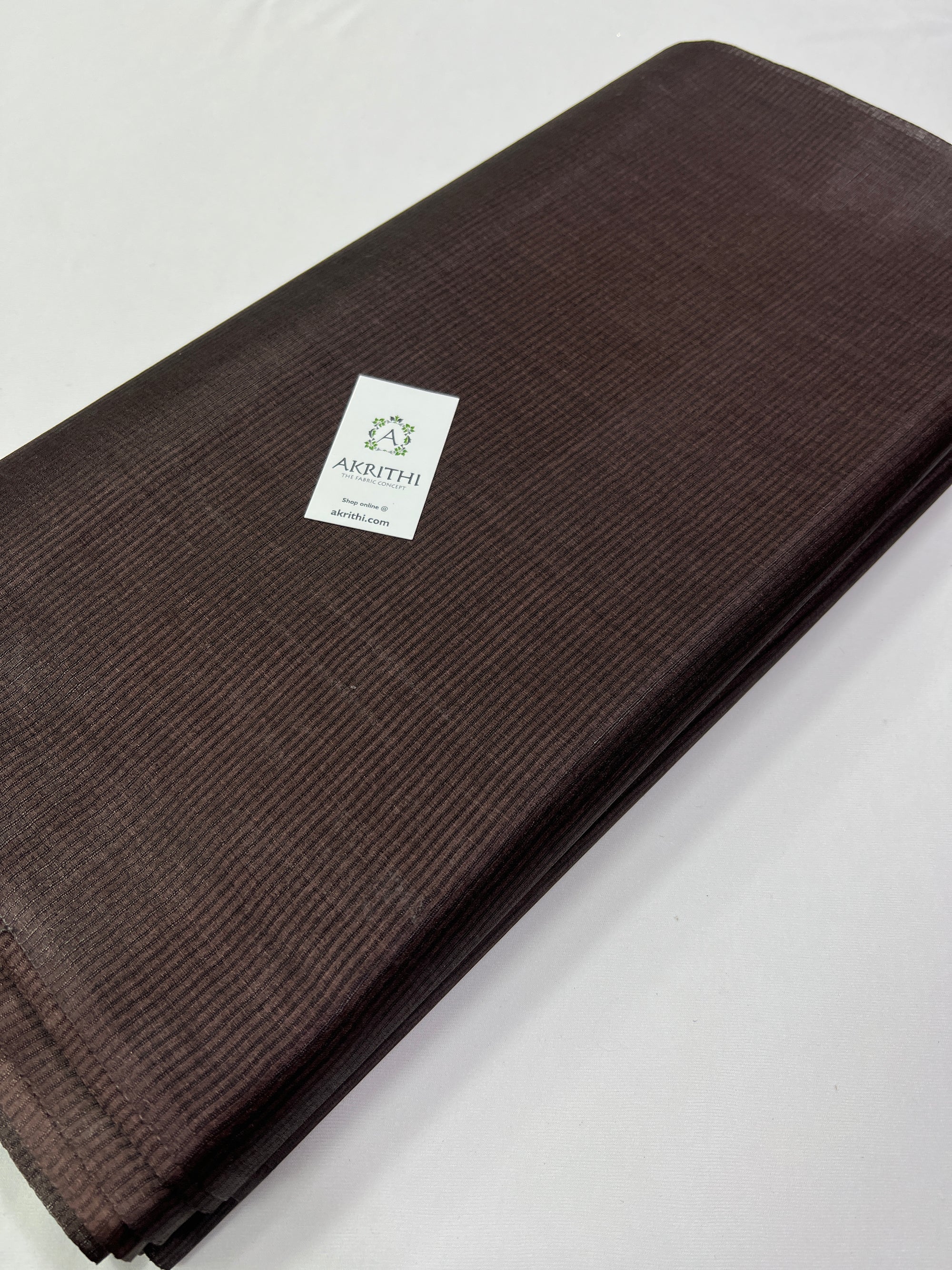 Striped Pure Tussar silk fabric